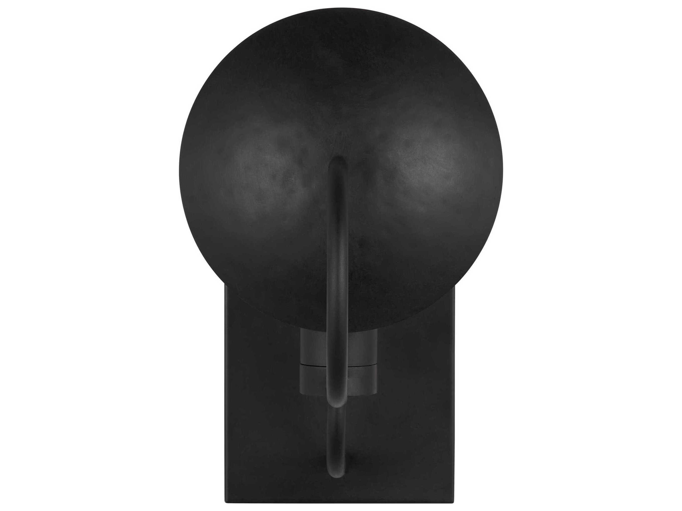 Visual Comfort Studio Whare 1-Light Aged Iron Black Wall Sconce