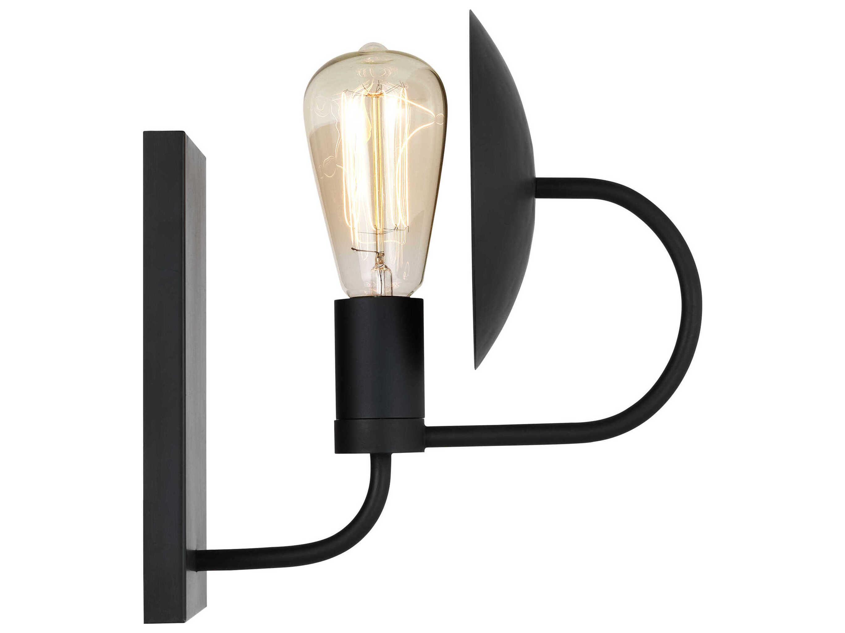 Visual Comfort Studio Whare 1-Light Aged Iron Black Wall Sconce