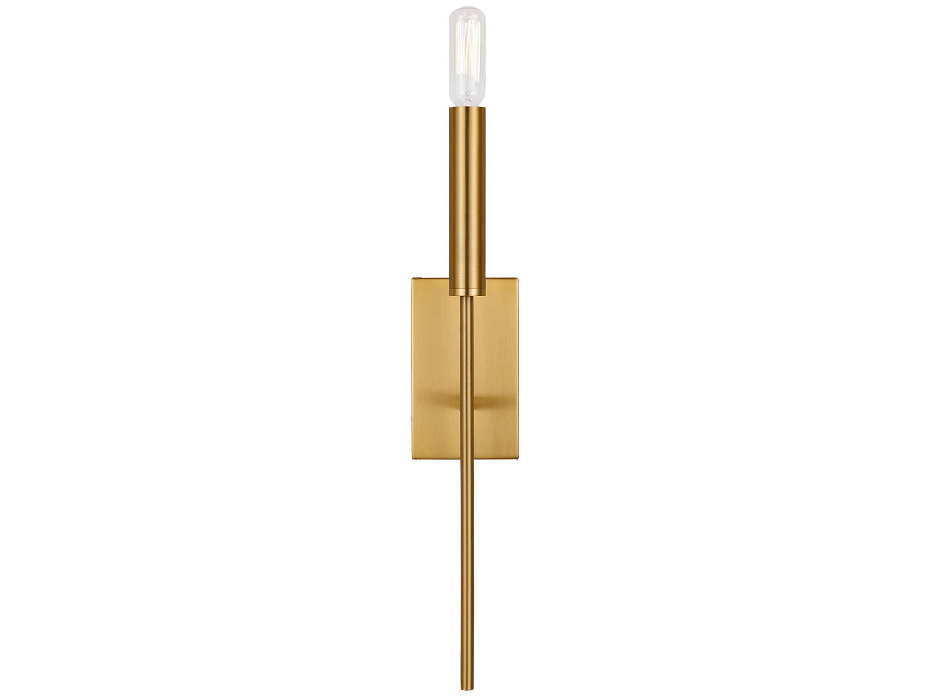 Visual Comfort Studio Brianna 1-Light Burnished Brass Wall Sconce