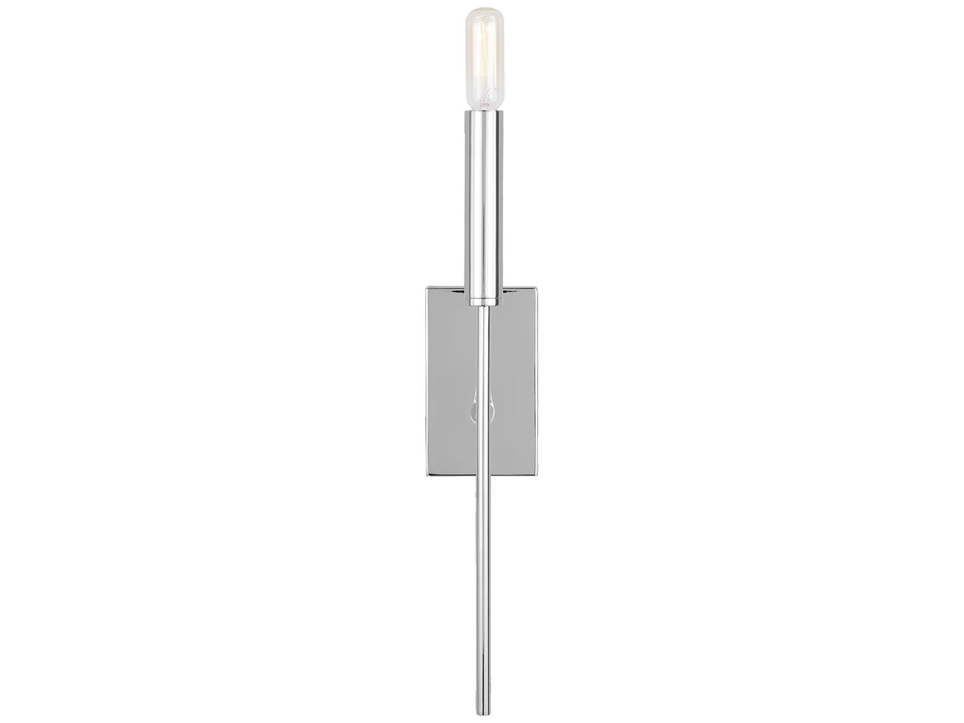 Visual Comfort Studio Brianna 1-Light Polished Nickel Wall Sconce