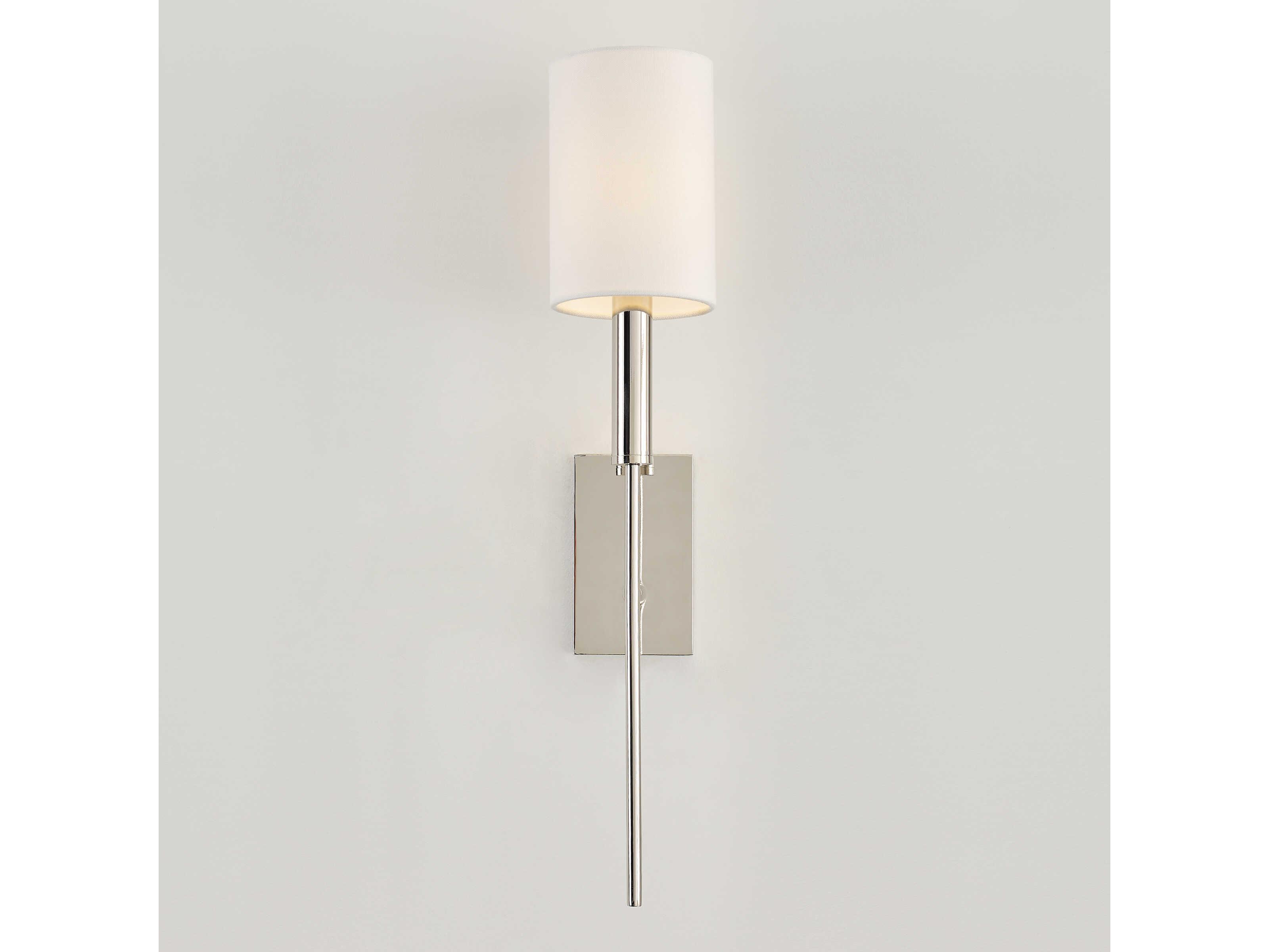 Visual Comfort Studio Brianna 1-Light Polished Nickel Wall Sconce