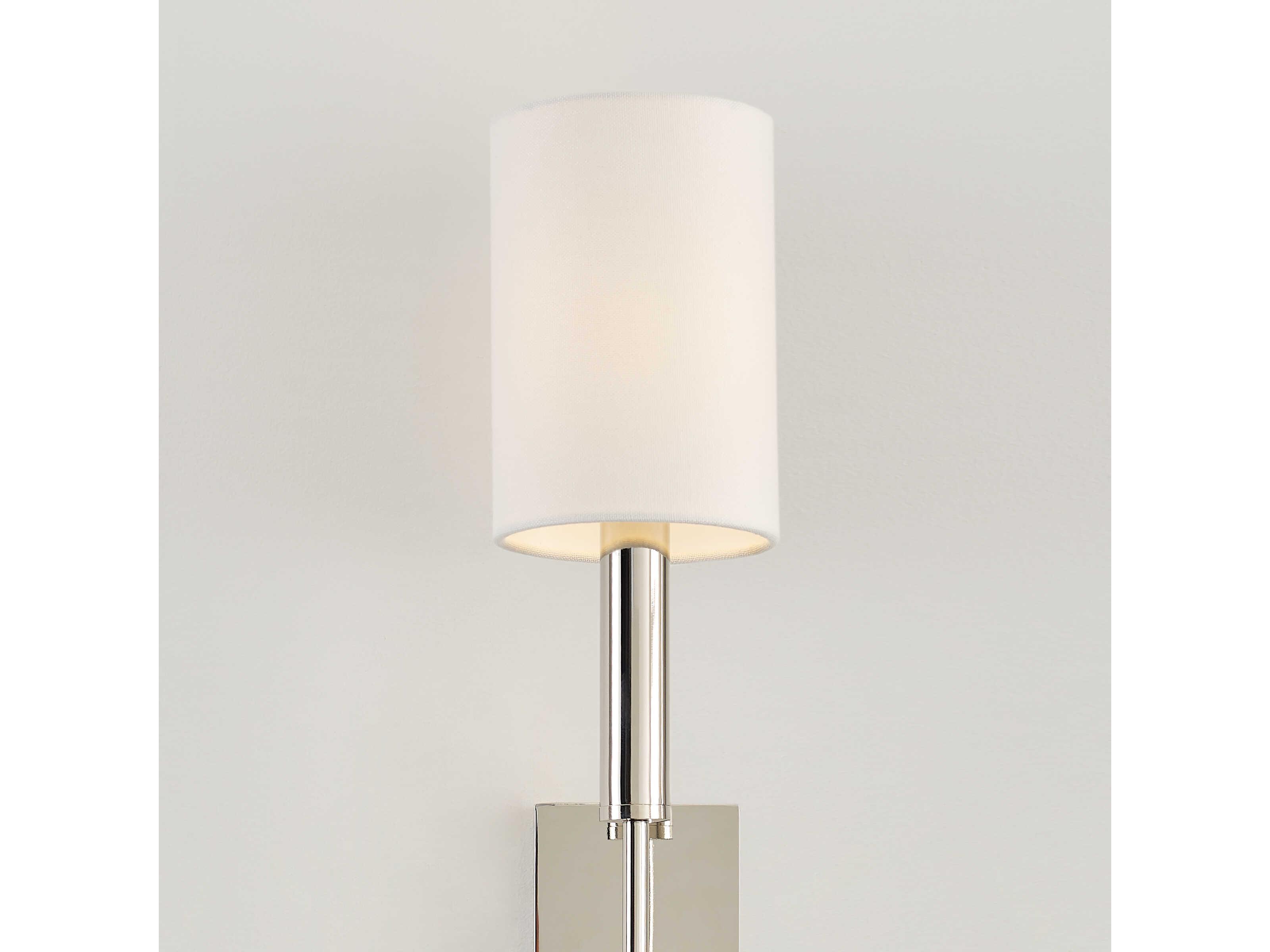 Visual Comfort Studio Brianna 1-Light Polished Nickel Wall Sconce