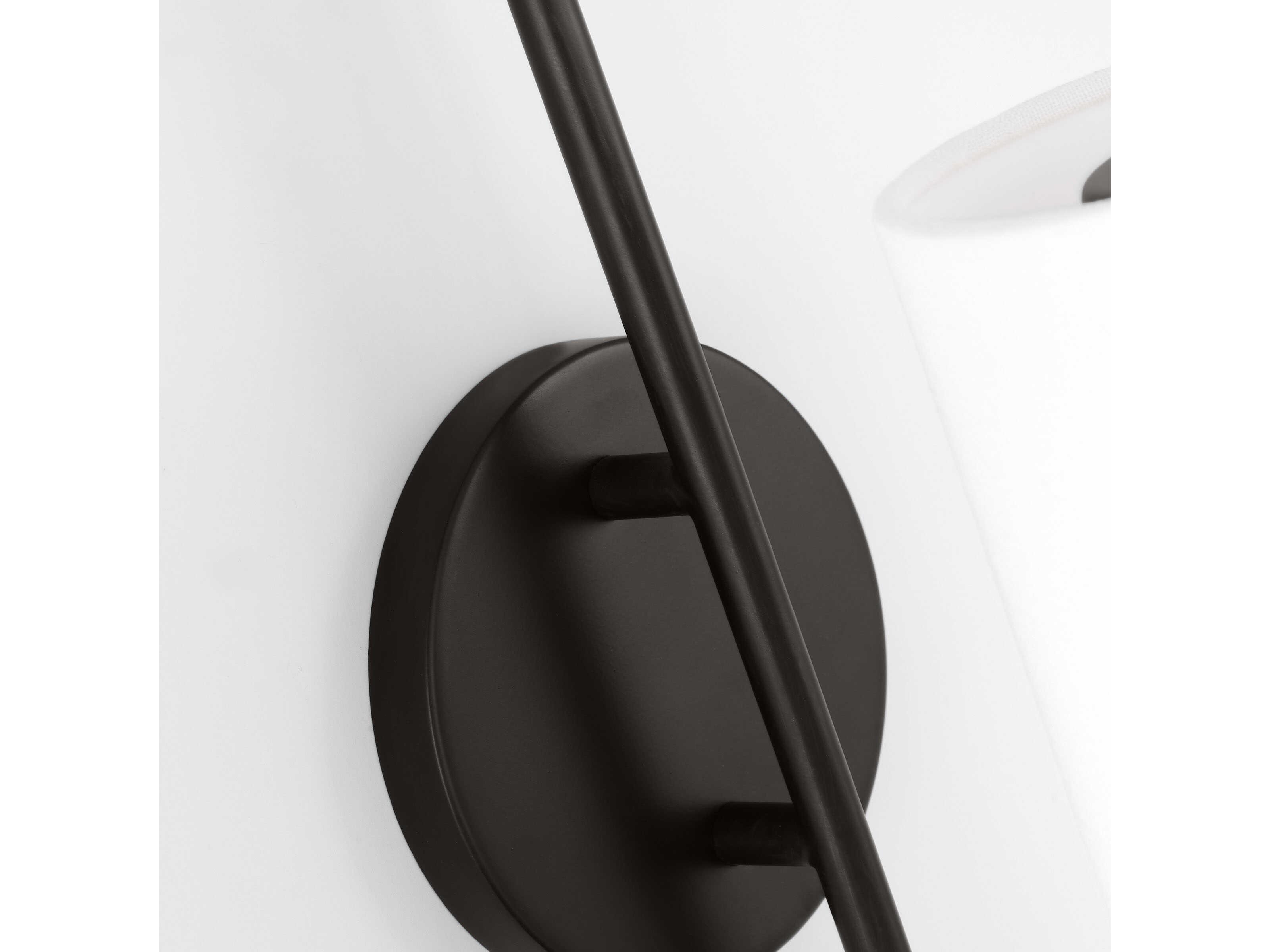 Visual Comfort Studio Lowell 1-Light Aged Iron Black Wall Sconce