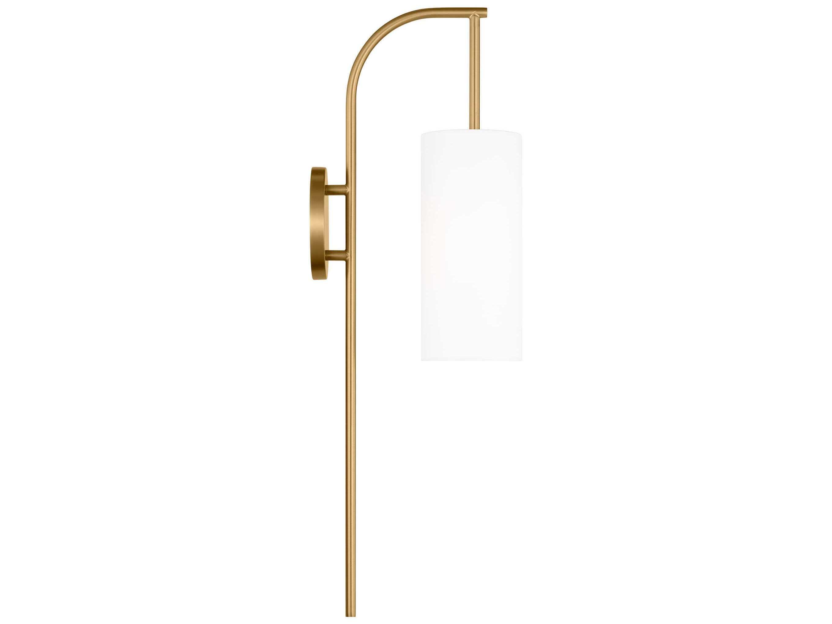 Visual Comfort Studio Lowell 1-Light Burnished Brass Wall Sconce