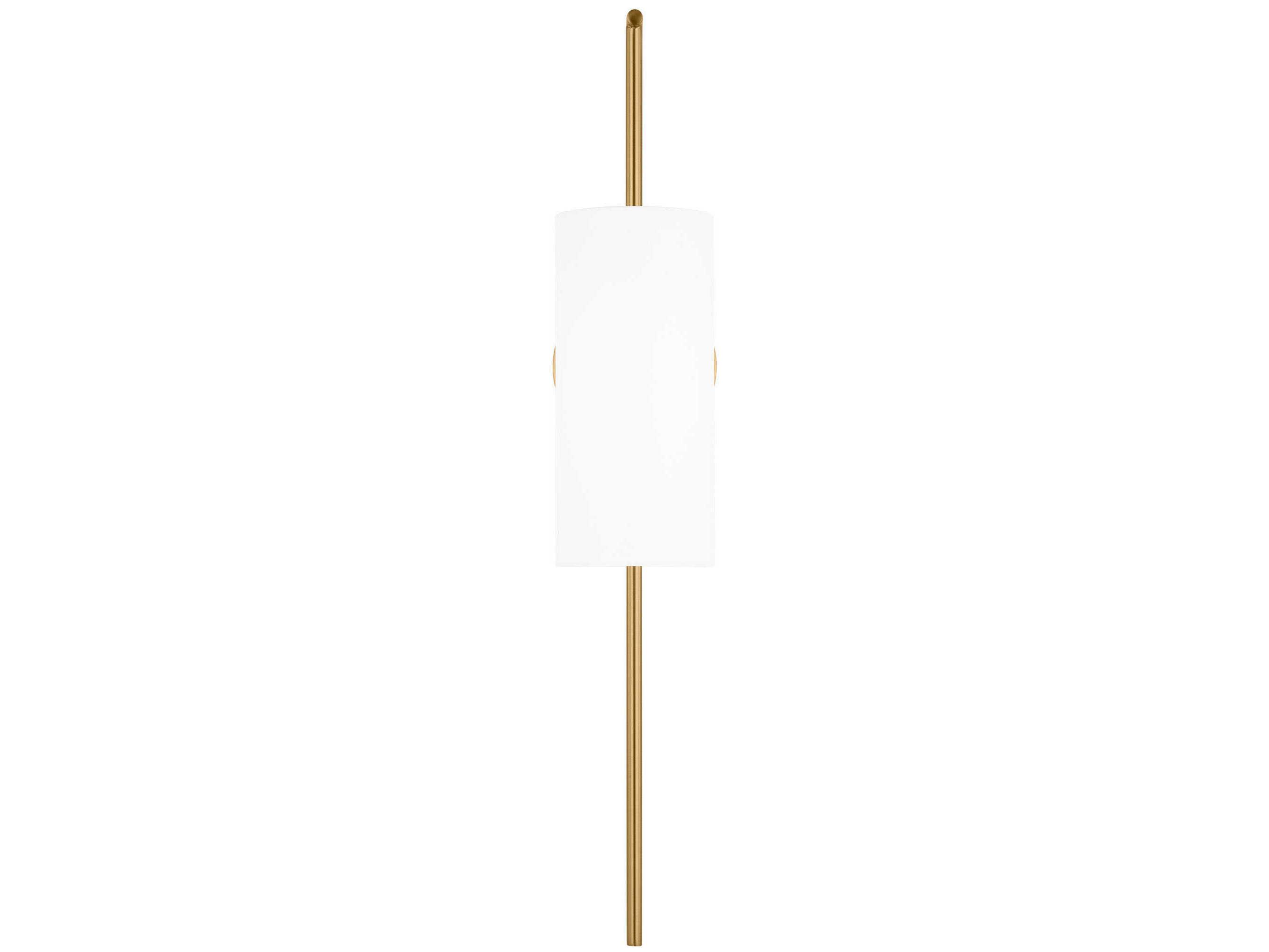 Visual Comfort Studio Lowell 1-Light Burnished Brass Wall Sconce