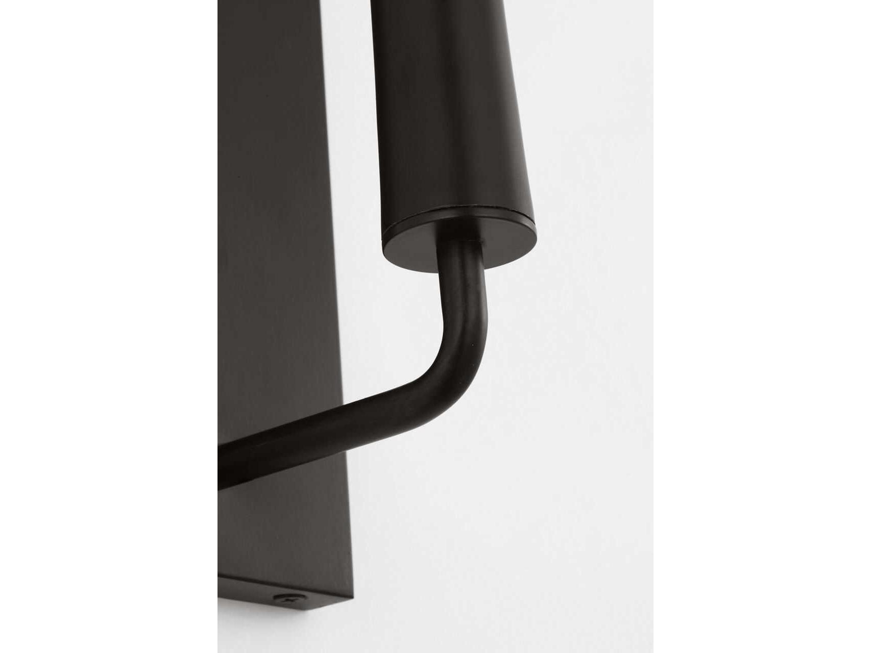 Visual Comfort Studio Lois 1-Light Aged Iron Black Wall Sconce