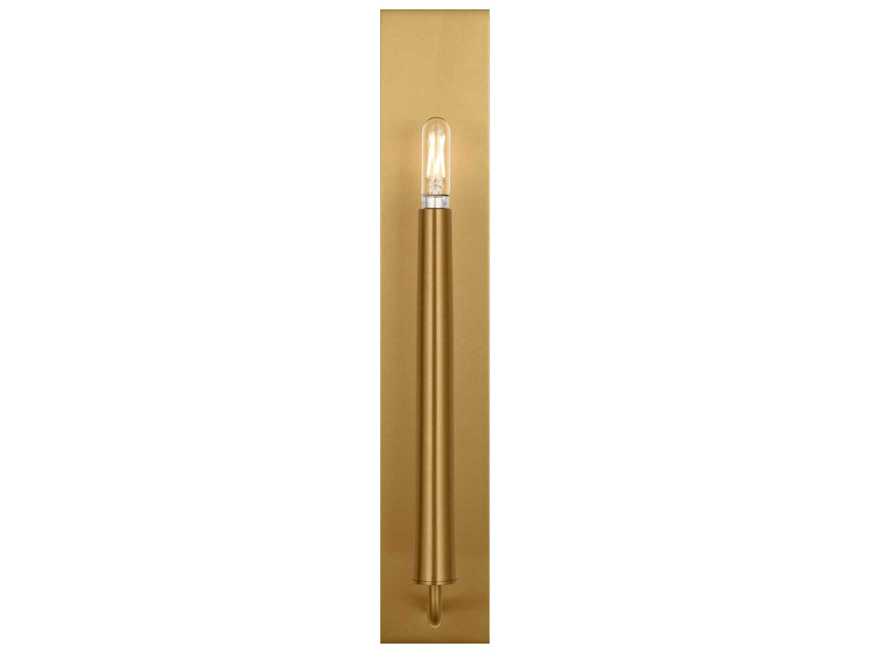 Visual Comfort Studio Lois 1-Light Burnished Brass Wall Sconce