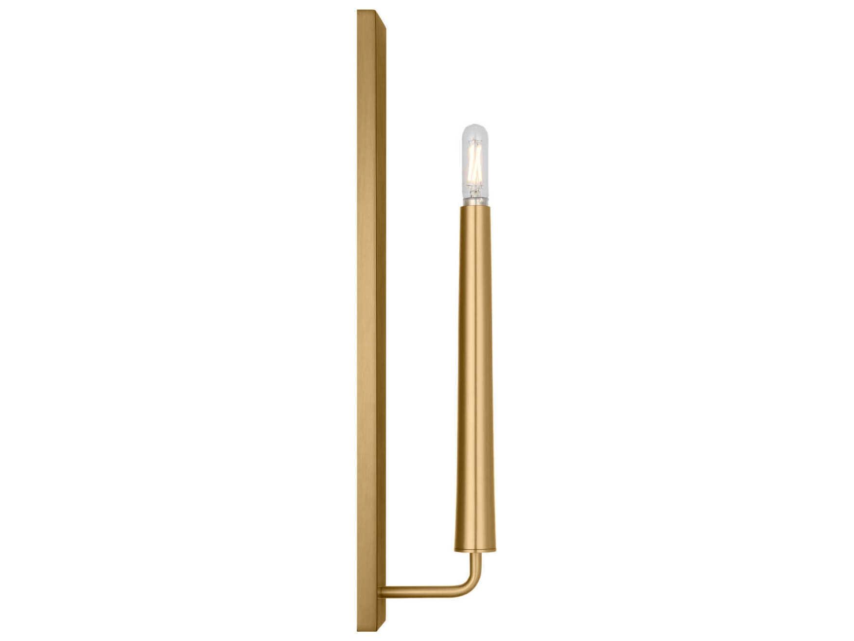 Visual Comfort Studio Lois 1-Light Burnished Brass Wall Sconce