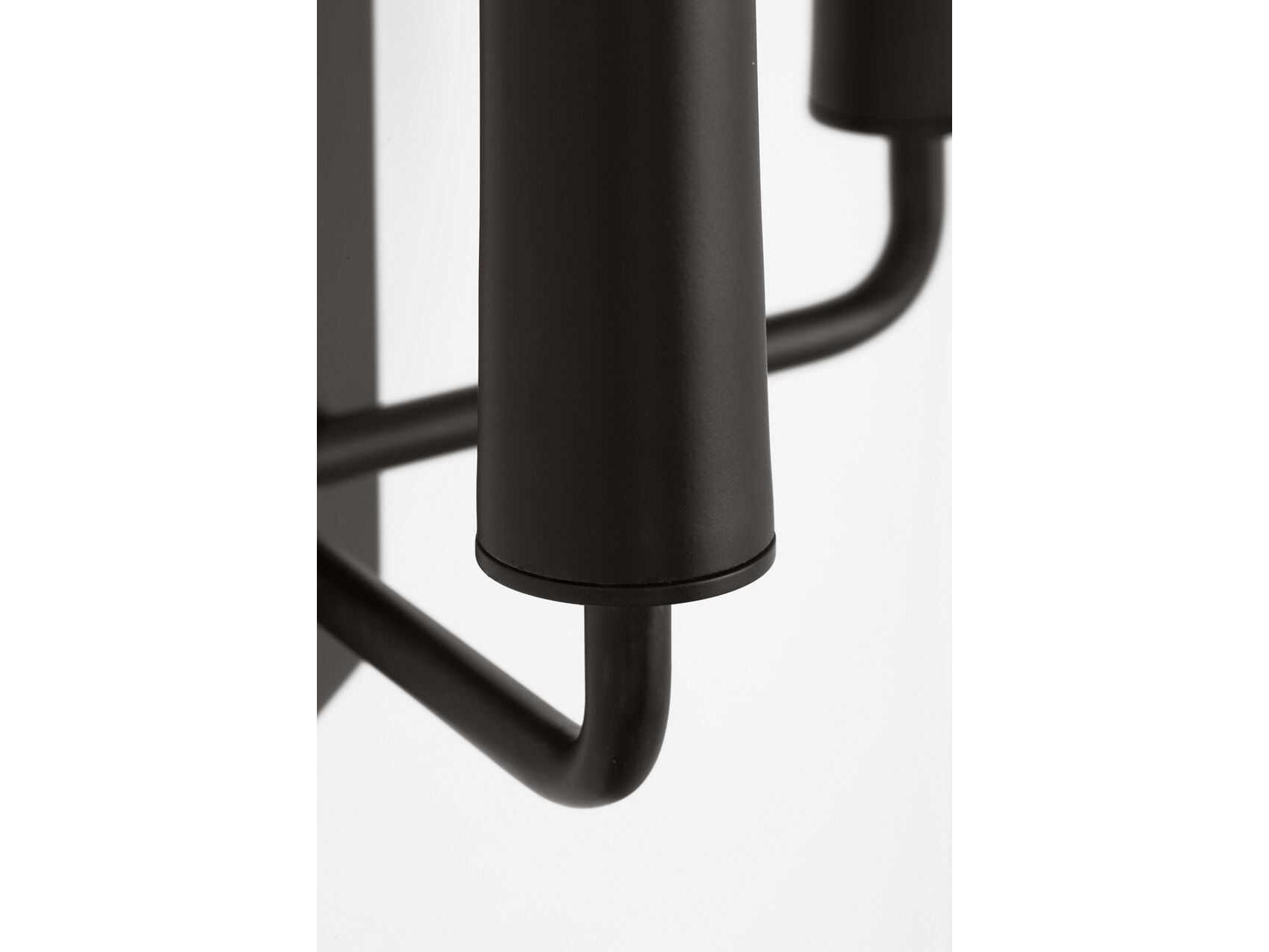 Visual Comfort Studio Lois 2-Light Aged Iron Black Wall Sconce