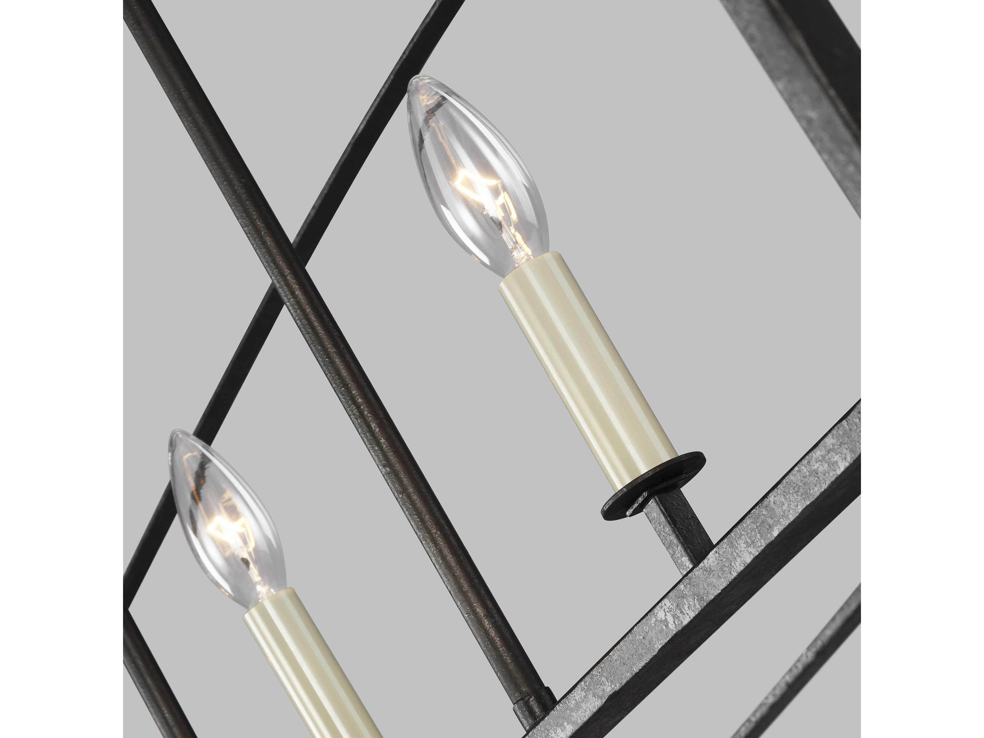Visual Comfort Studio Thayer 5-Light Smith Steel Linear Island Pendant