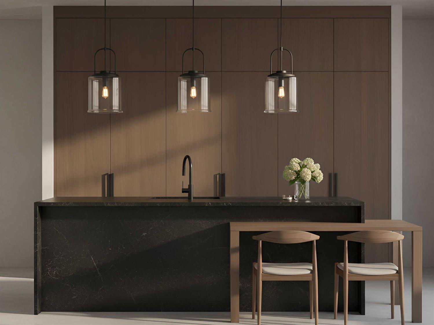 Visual Comfort Studio Anders 1-Light Midnight Black Cylinder Pendant