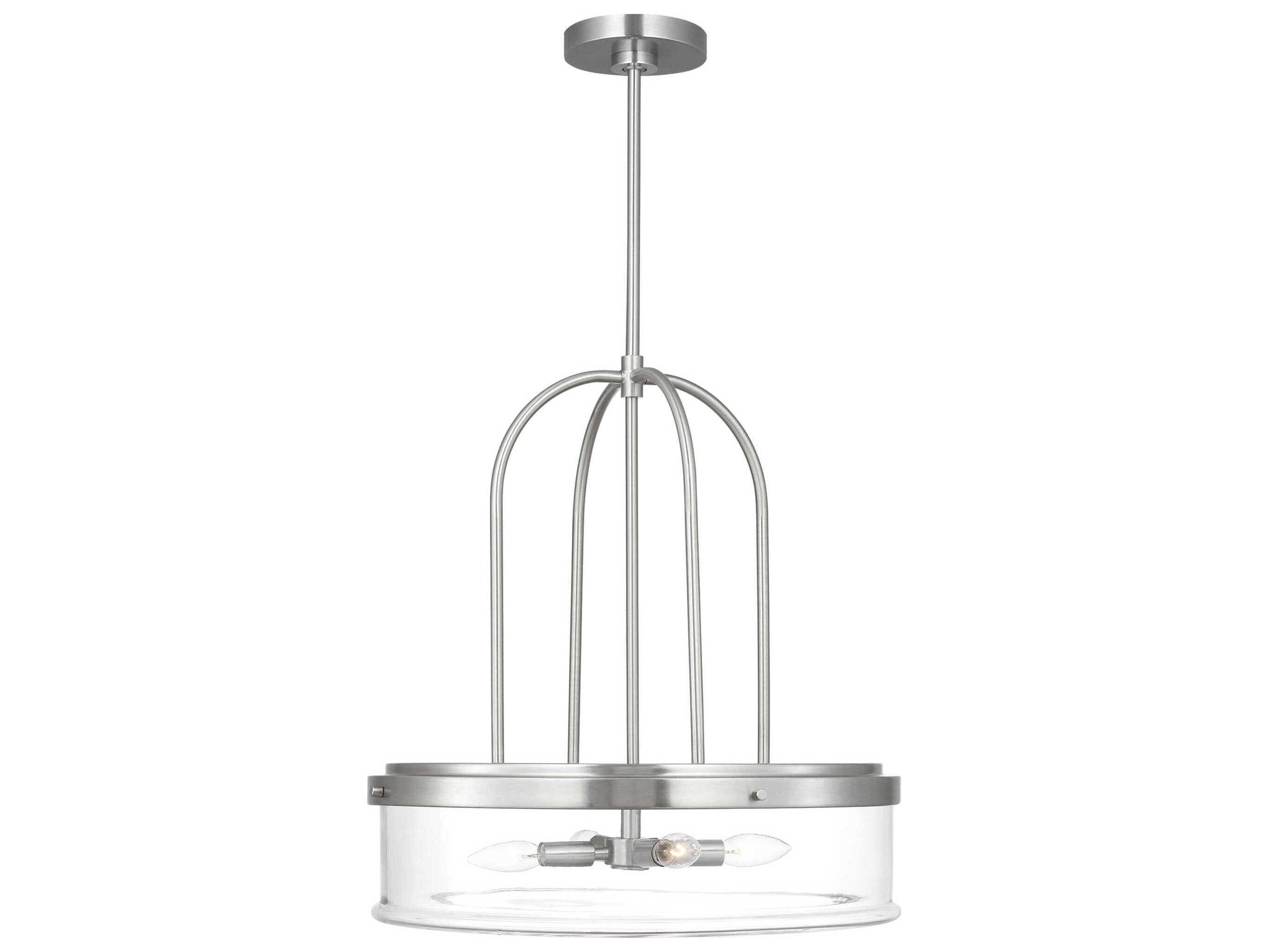 Visual Comfort Studio Anders 4-Light Brushed Nickel Pendant
