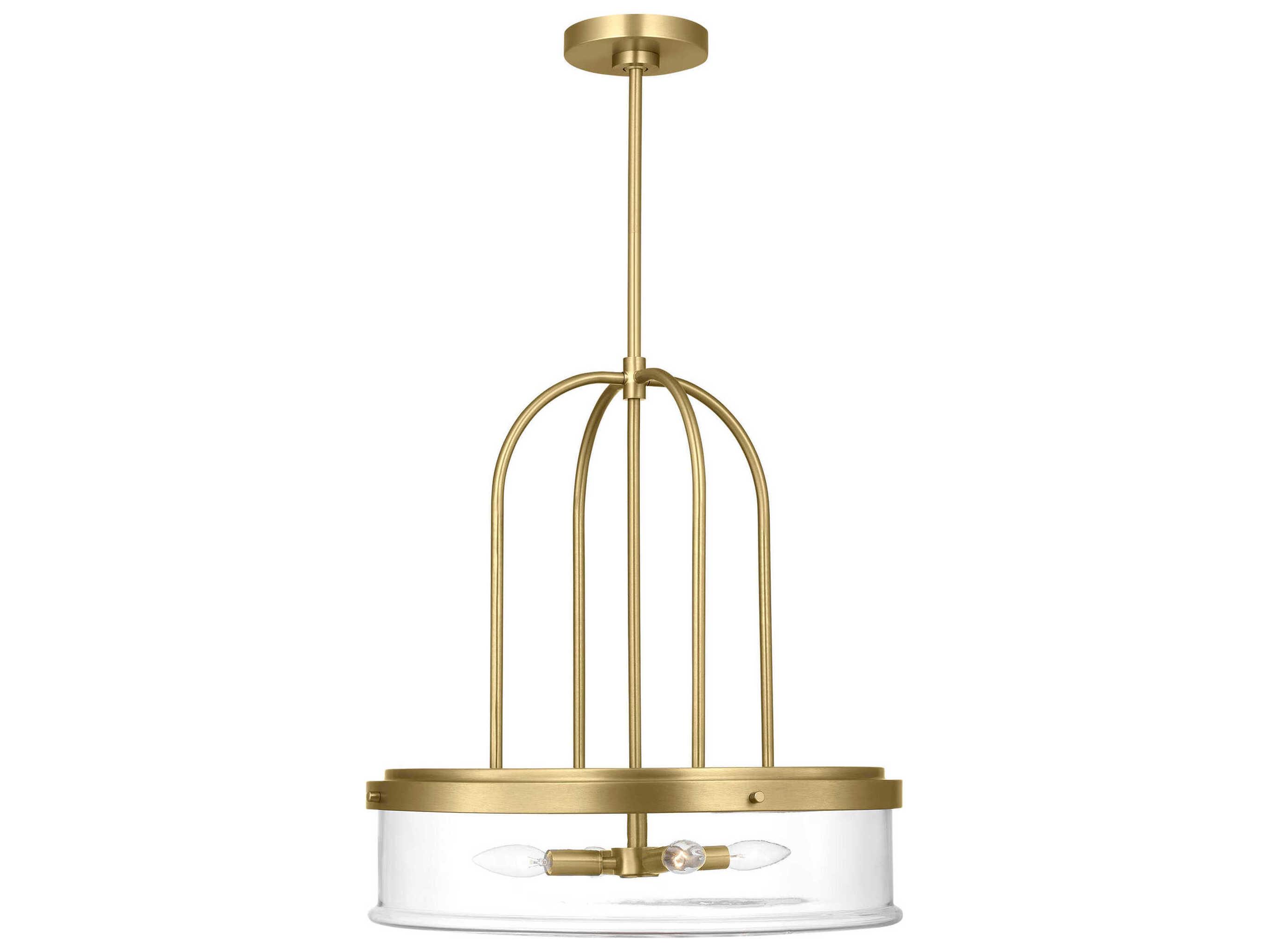 Visual Comfort Studio Anders 4-Light Satin Brass Pendant