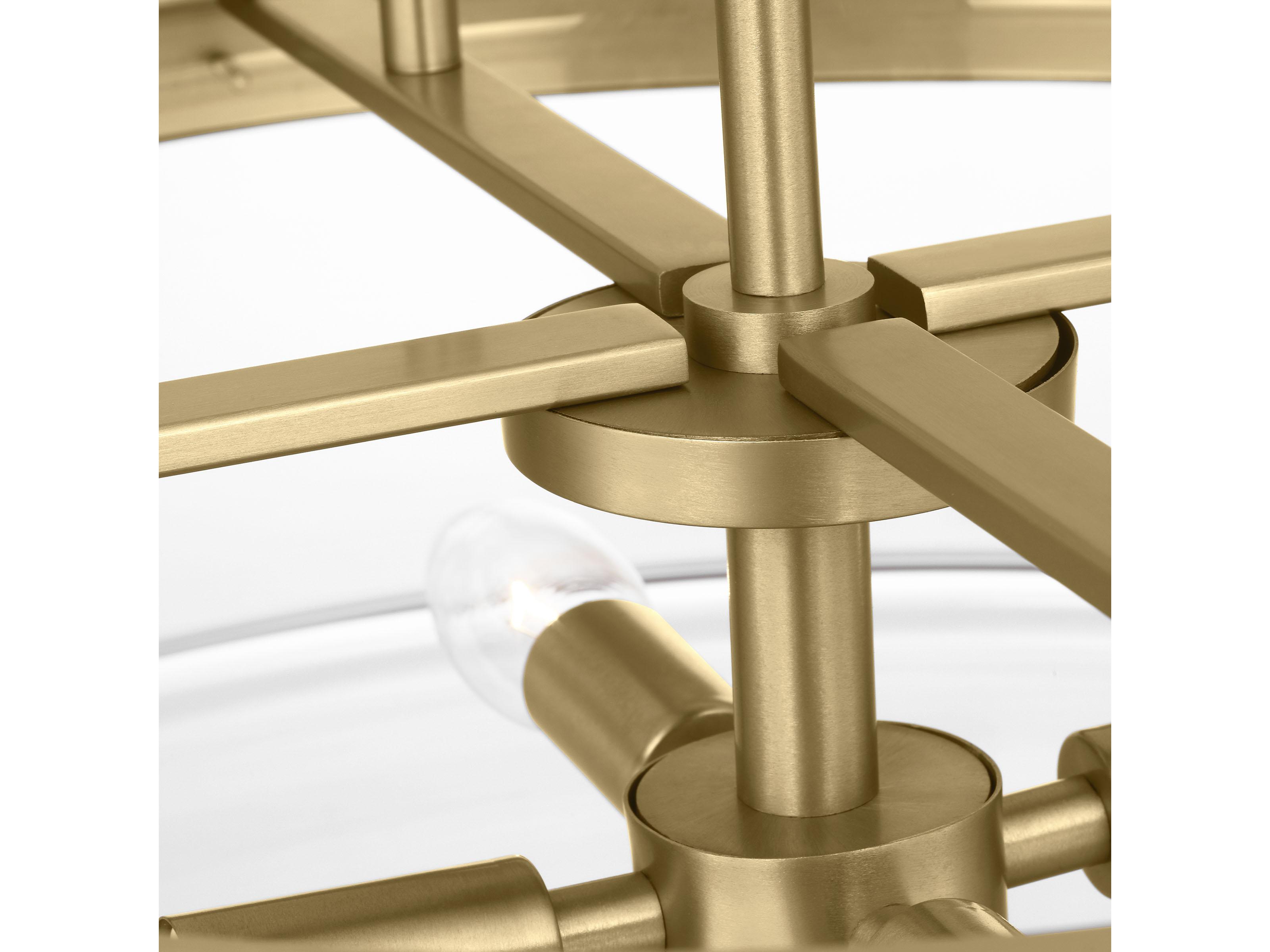 Visual Comfort Studio Anders 4-Light Satin Brass Pendant