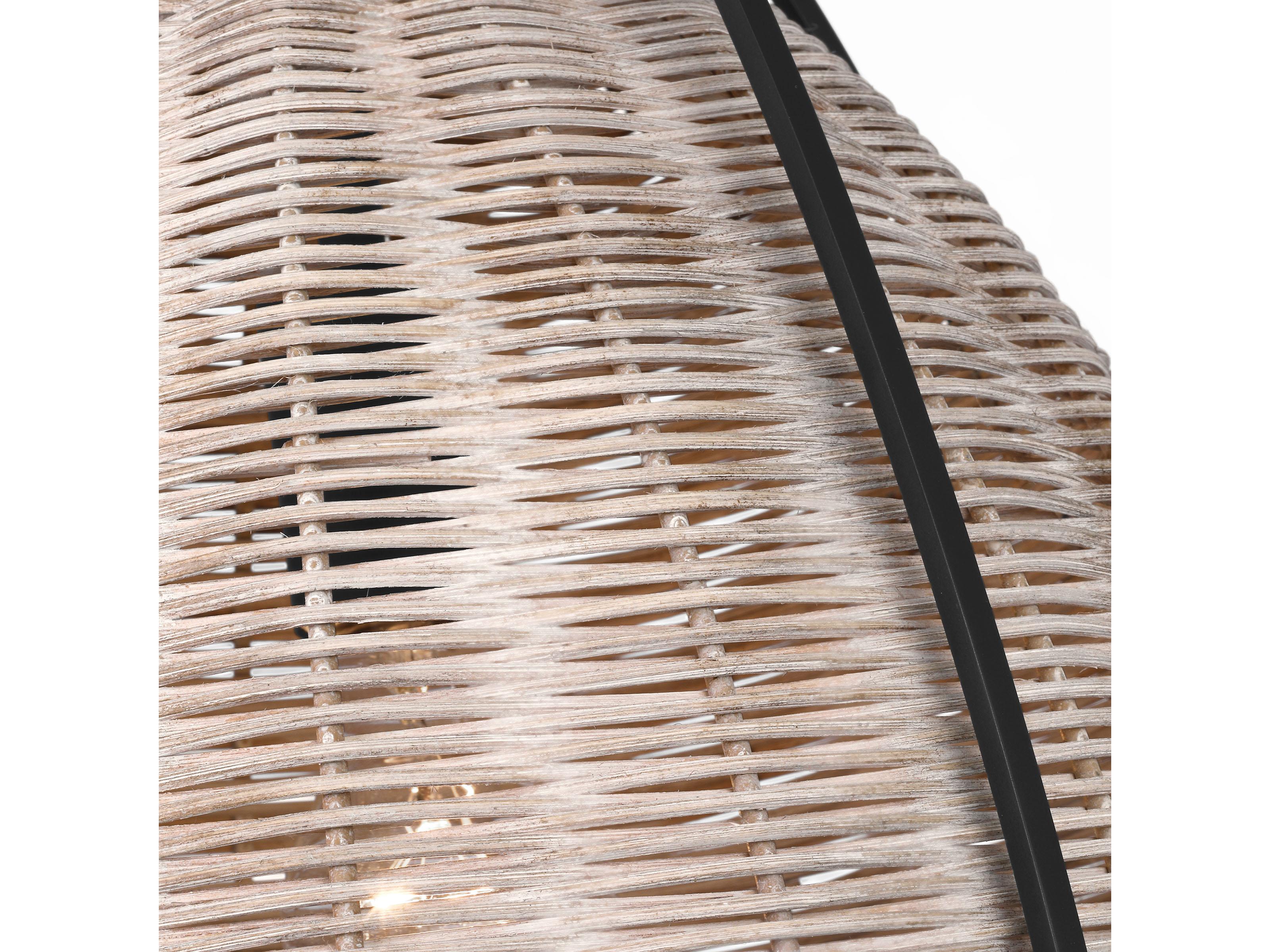 Visual Comfort Studio Norman 1-Light Matte Black Brown Dome Pendant