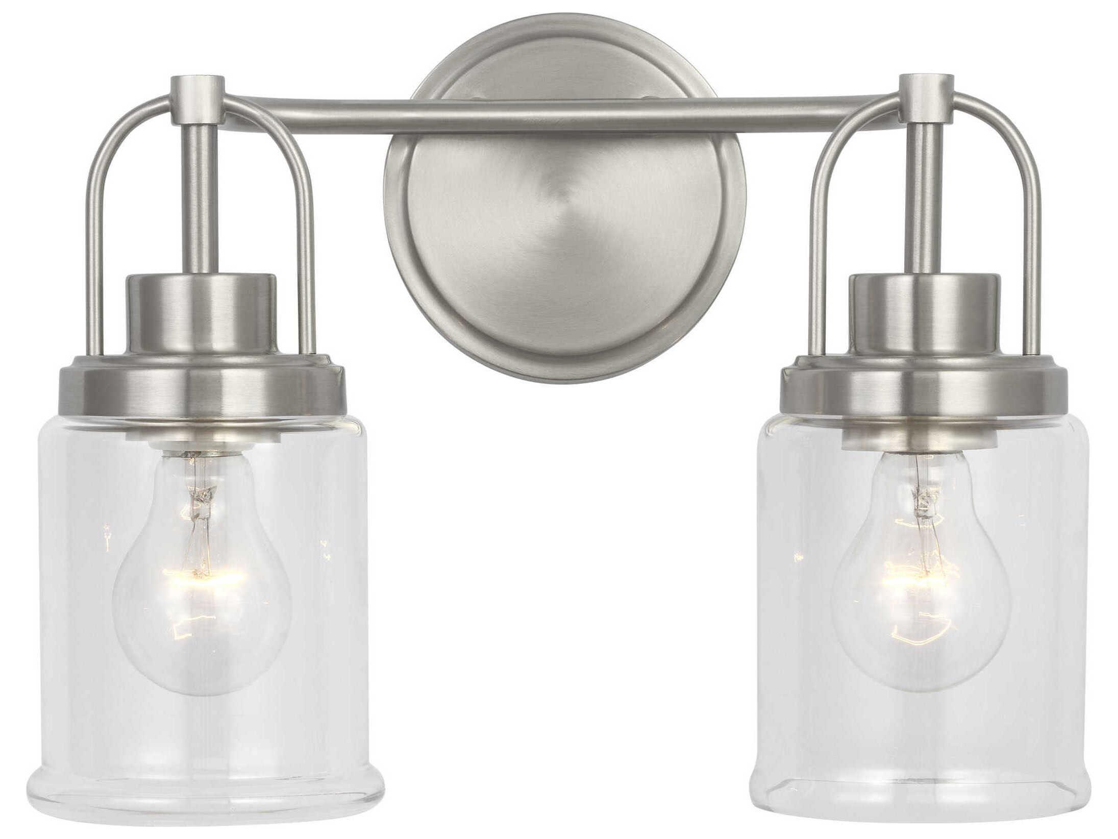 Visual Comfort Studio Anders 2-Light Brushed Nickel Vanity Light
