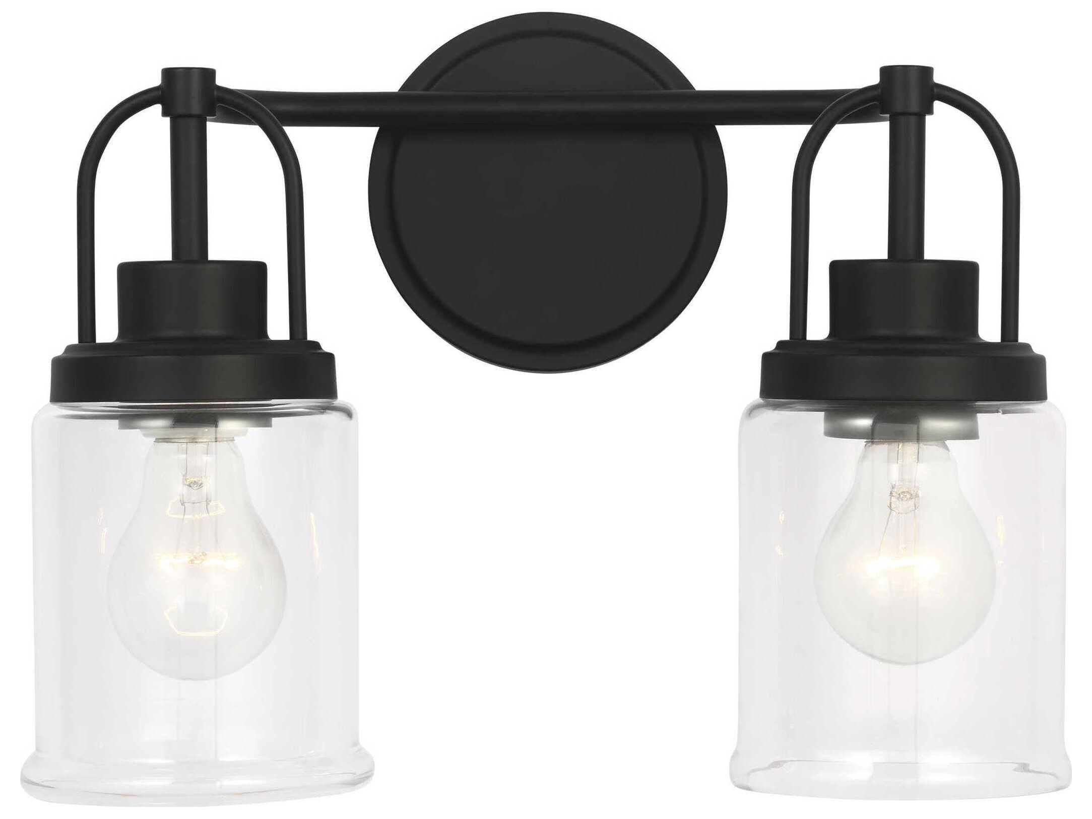 Visual Comfort Studio Anders 2-Light Midnight Black Vanity Light