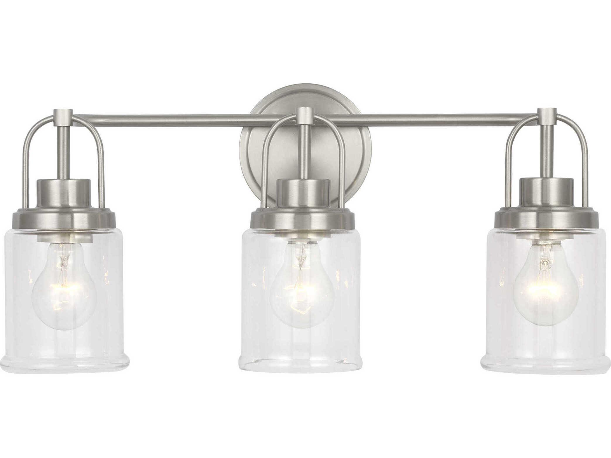 Visual Comfort Studio Anders 3-Light Brushed Nickel Vanity Light