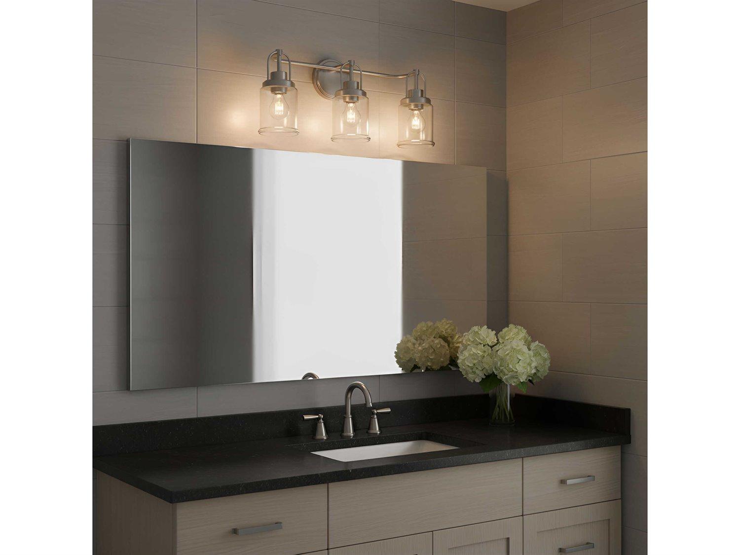 Visual Comfort Studio Anders 3-Light Brushed Nickel Vanity Light