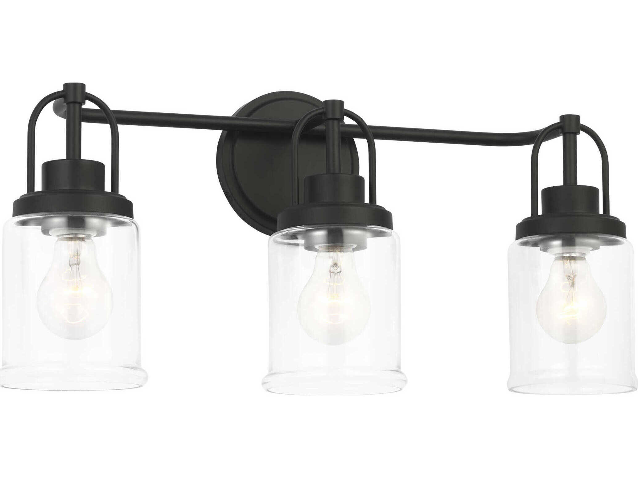 Visual Comfort Studio Anders 3-Light Midnight Black Vanity Light