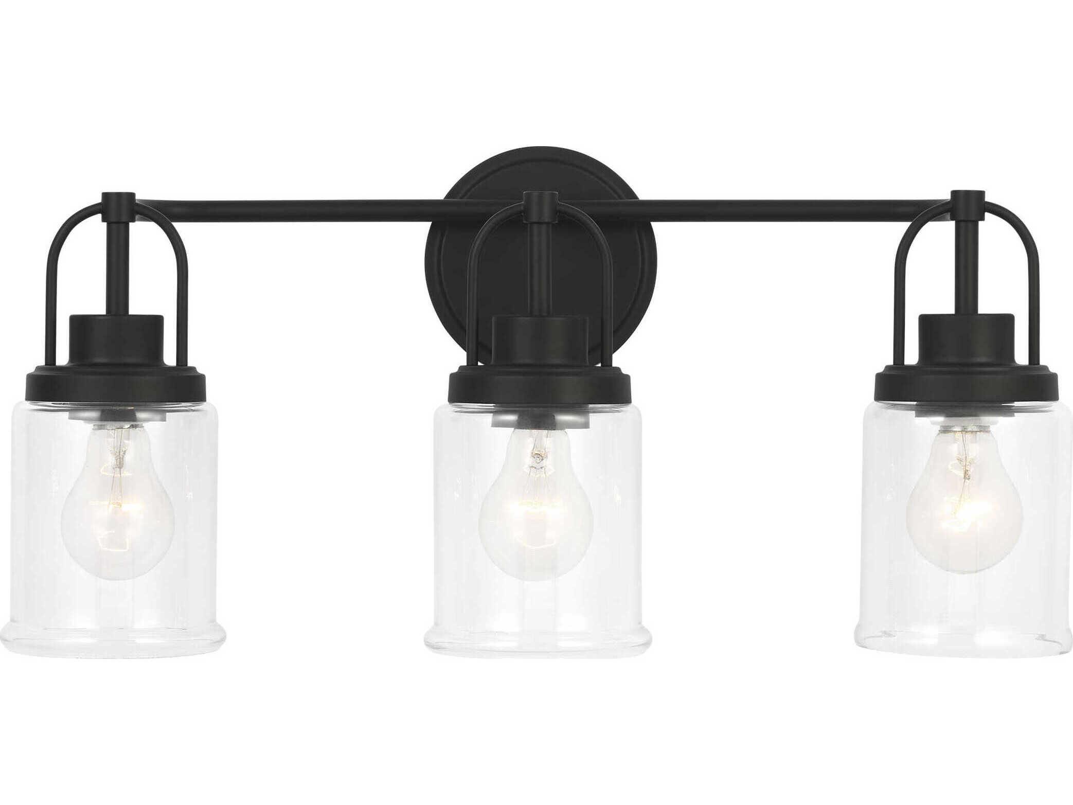 Visual Comfort Studio Anders 3-Light Midnight Black Vanity Light