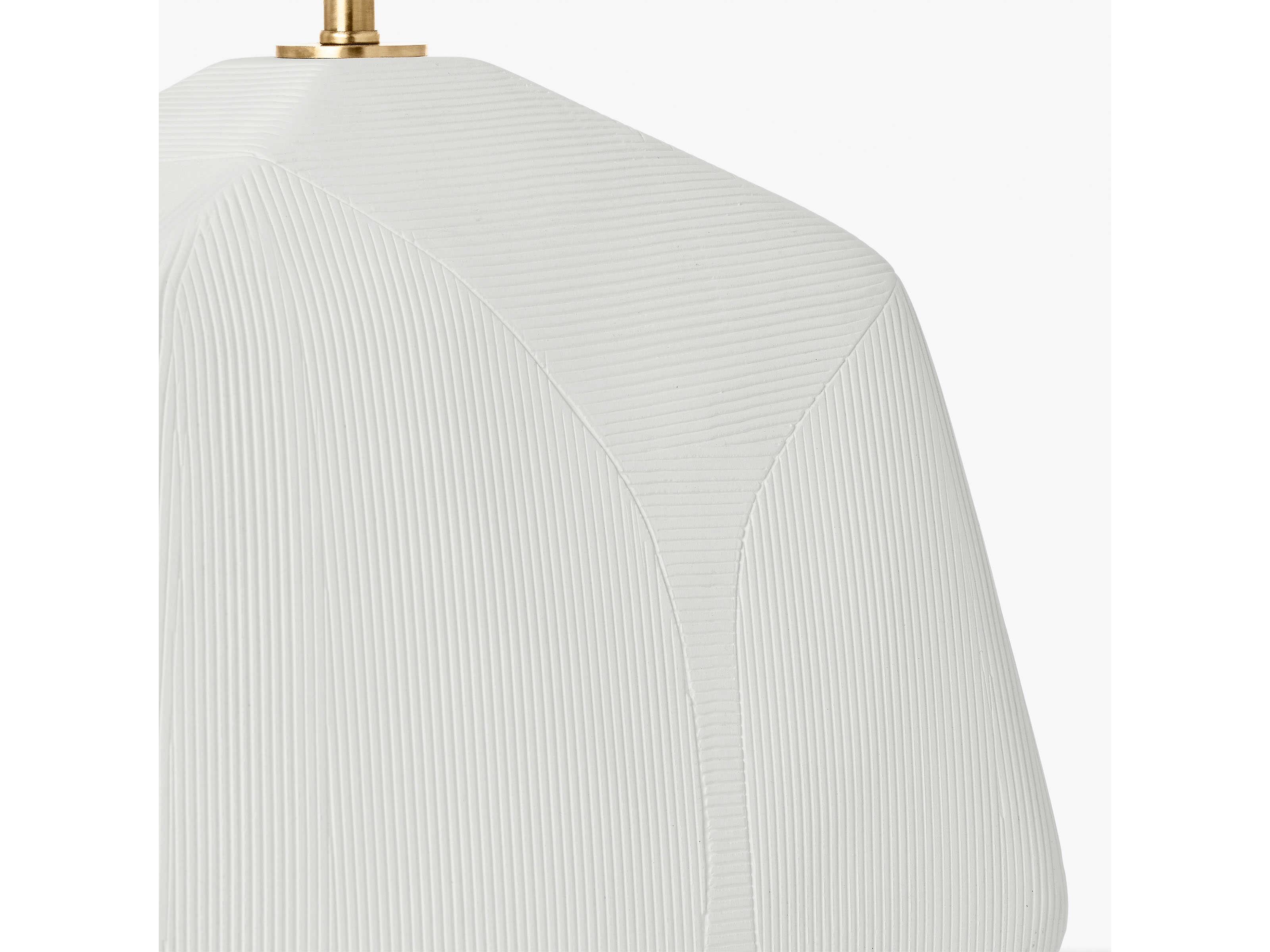 Visual Comfort Studio Tallulah Matte White Linen Buffet Lamp