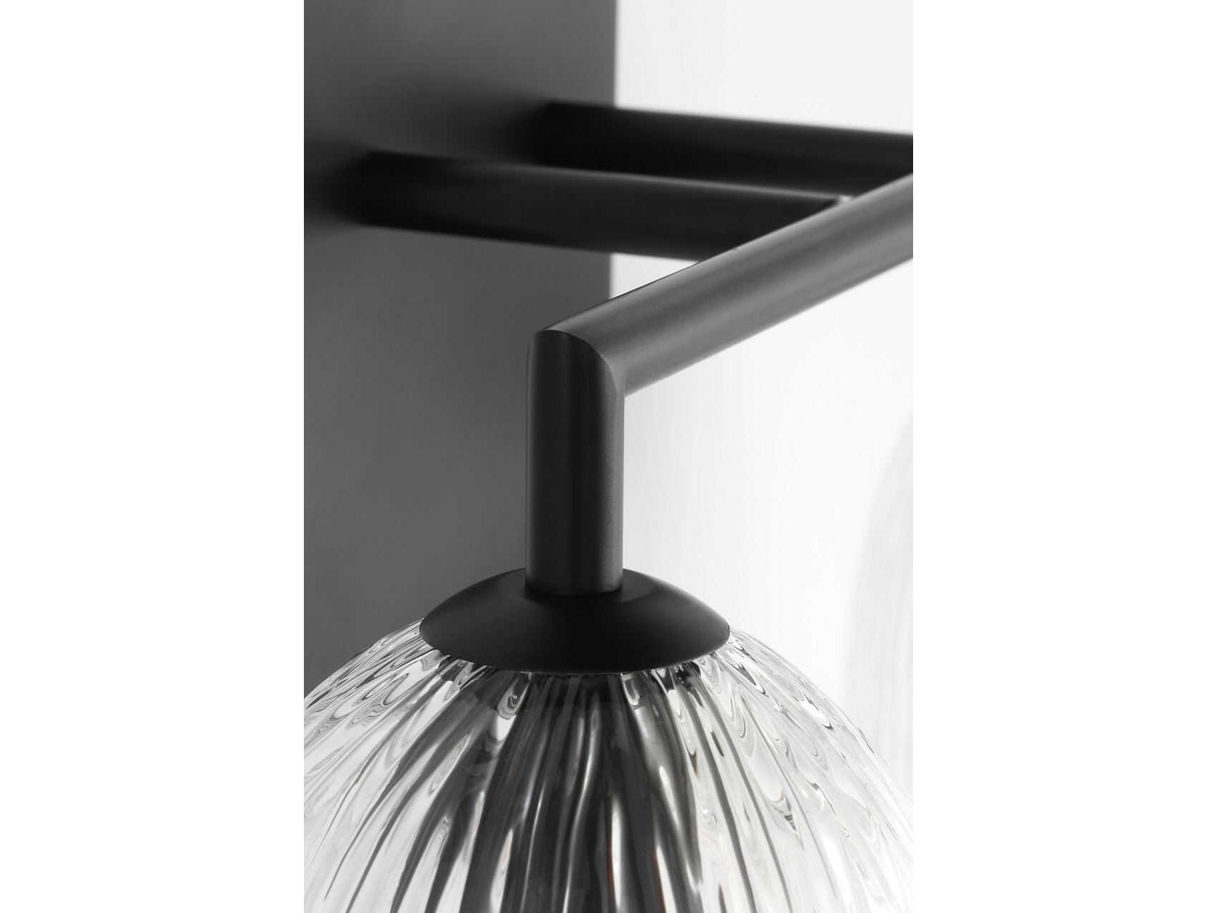 Visual Comfort Studio Serafina 2-Light Aged Iron Black Vanity Light