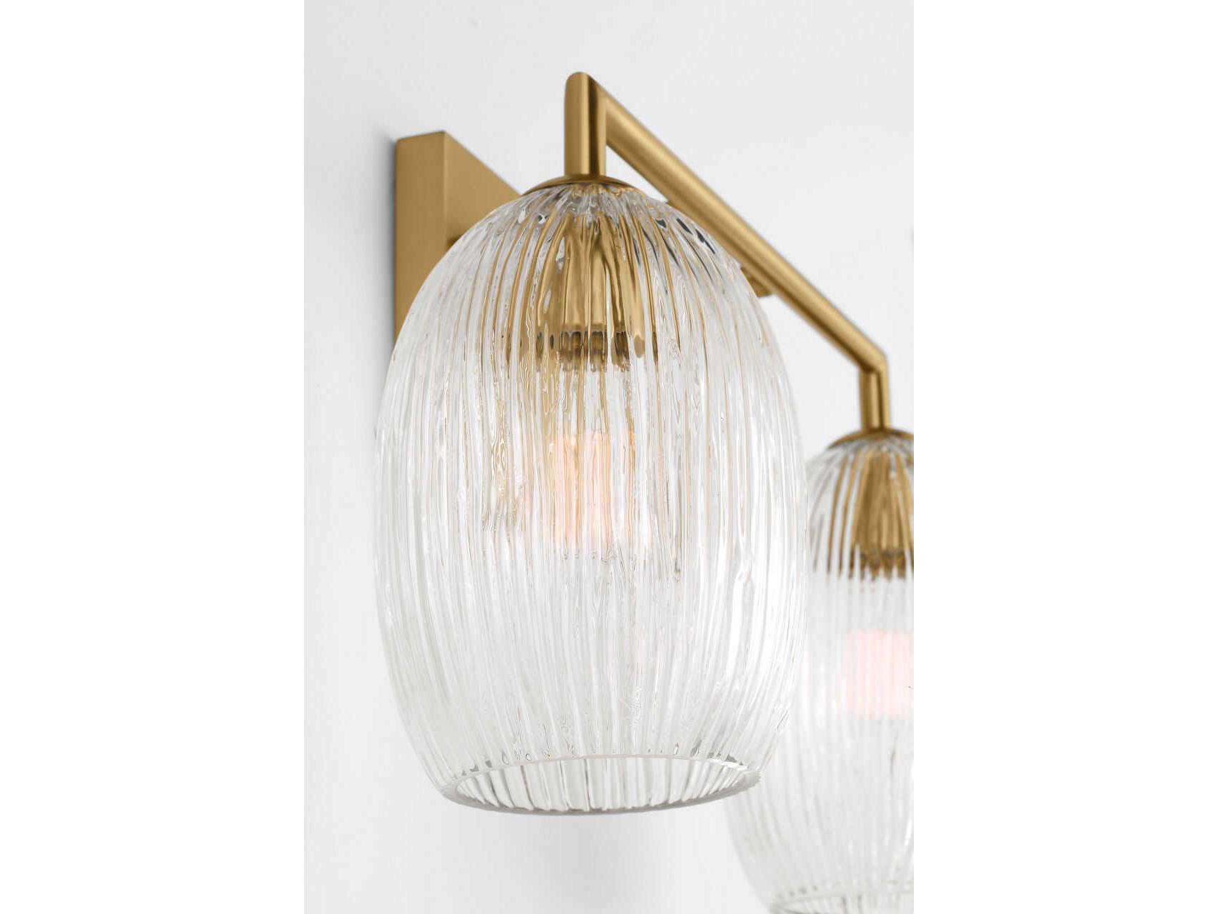 Visual Comfort Studio Serafina 2-Light Burnished Brass Vanity Light