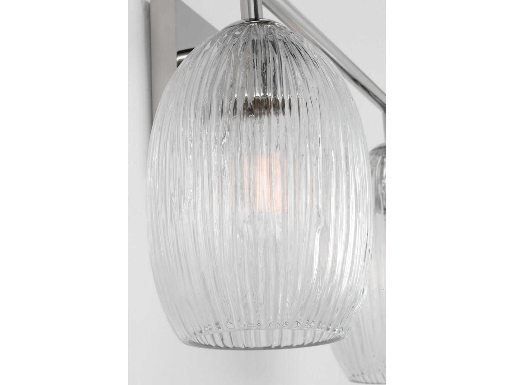 Visual Comfort Studio Serafina 2-Light Polished Nickel Vanity Light