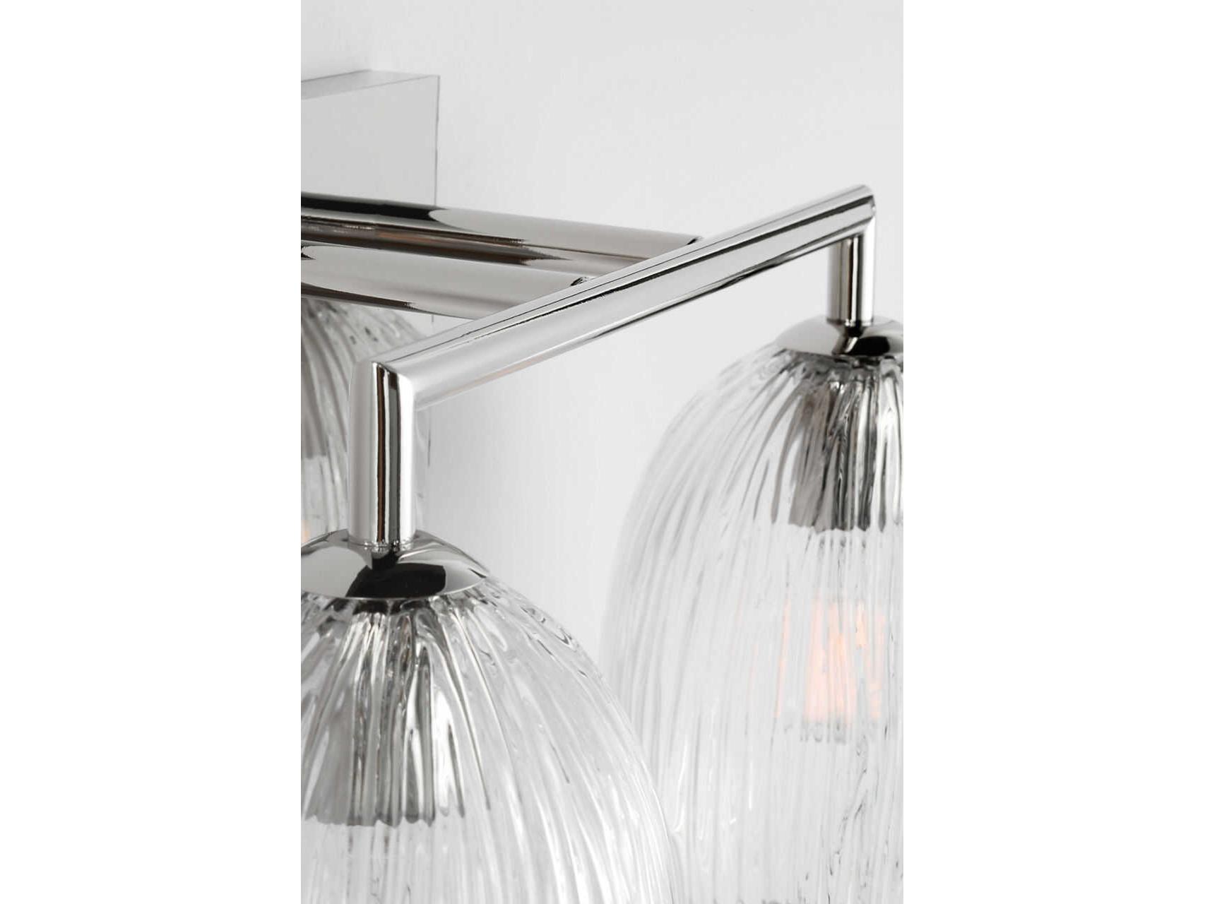 Visual Comfort Studio Serafina 2-Light Polished Nickel Vanity Light