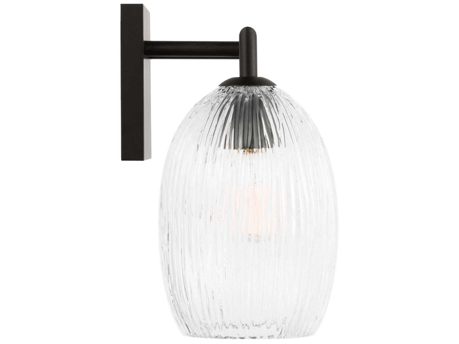 Visual Comfort Studio Serafina 3-Light Aged Iron Black Vanity Light