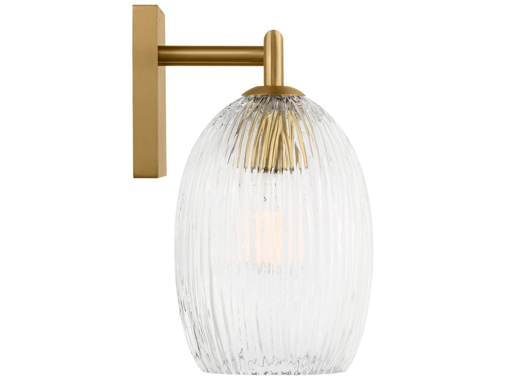 Visual Comfort Studio Serafina 3-Light Burnished Brass Vanity Light