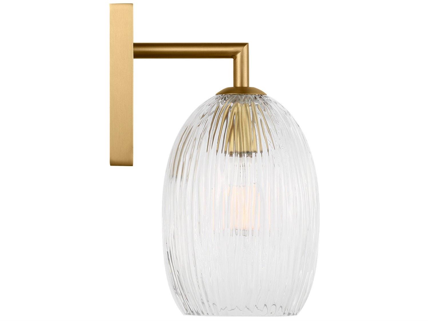 Visual Comfort Studio Serafina 1-Light Burnished Brass Wall Sconce