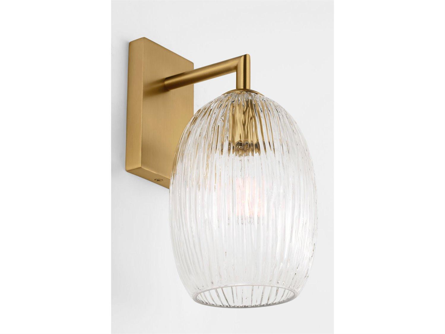 Visual Comfort Studio Serafina 1-Light Burnished Brass Wall Sconce