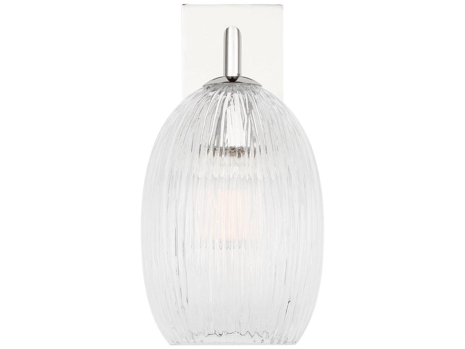 Visual Comfort Studio Serafina 1-Light Polished Nickel Wall Sconce