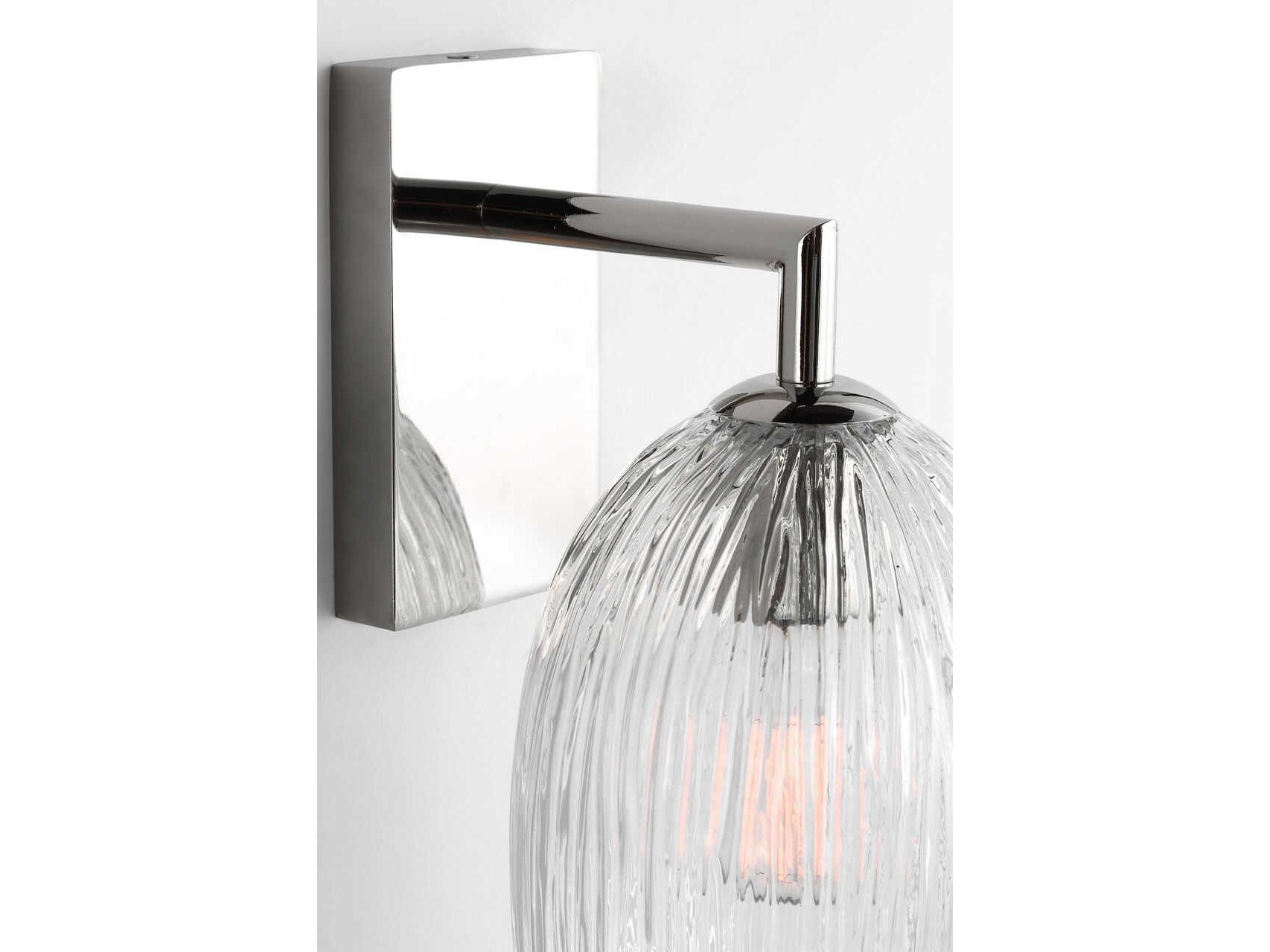 Visual Comfort Studio Serafina 1-Light Polished Nickel Wall Sconce