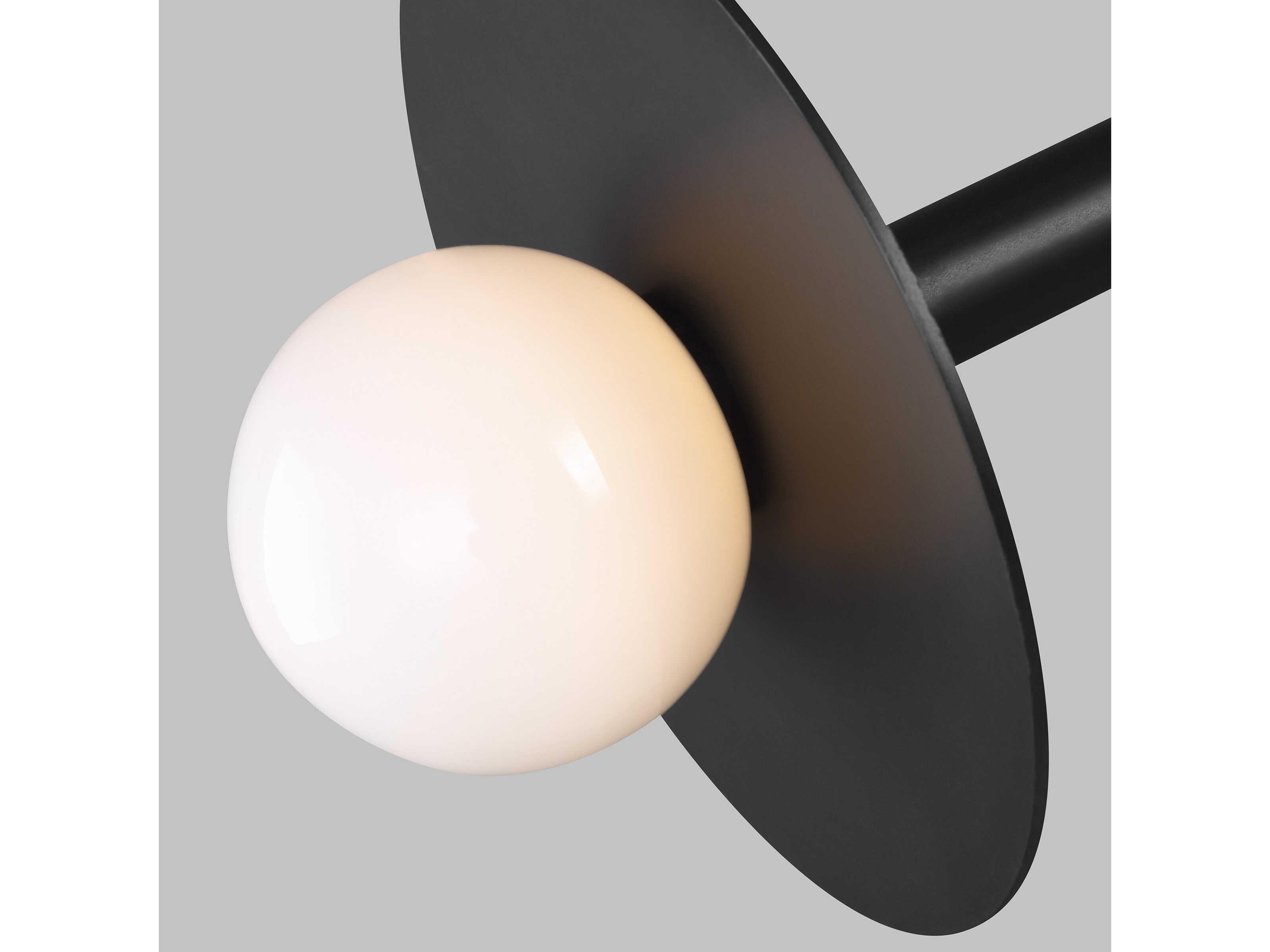 Visual Comfort Studio Nodes 2-Light Midnight Black Globe Linear Island Pendant