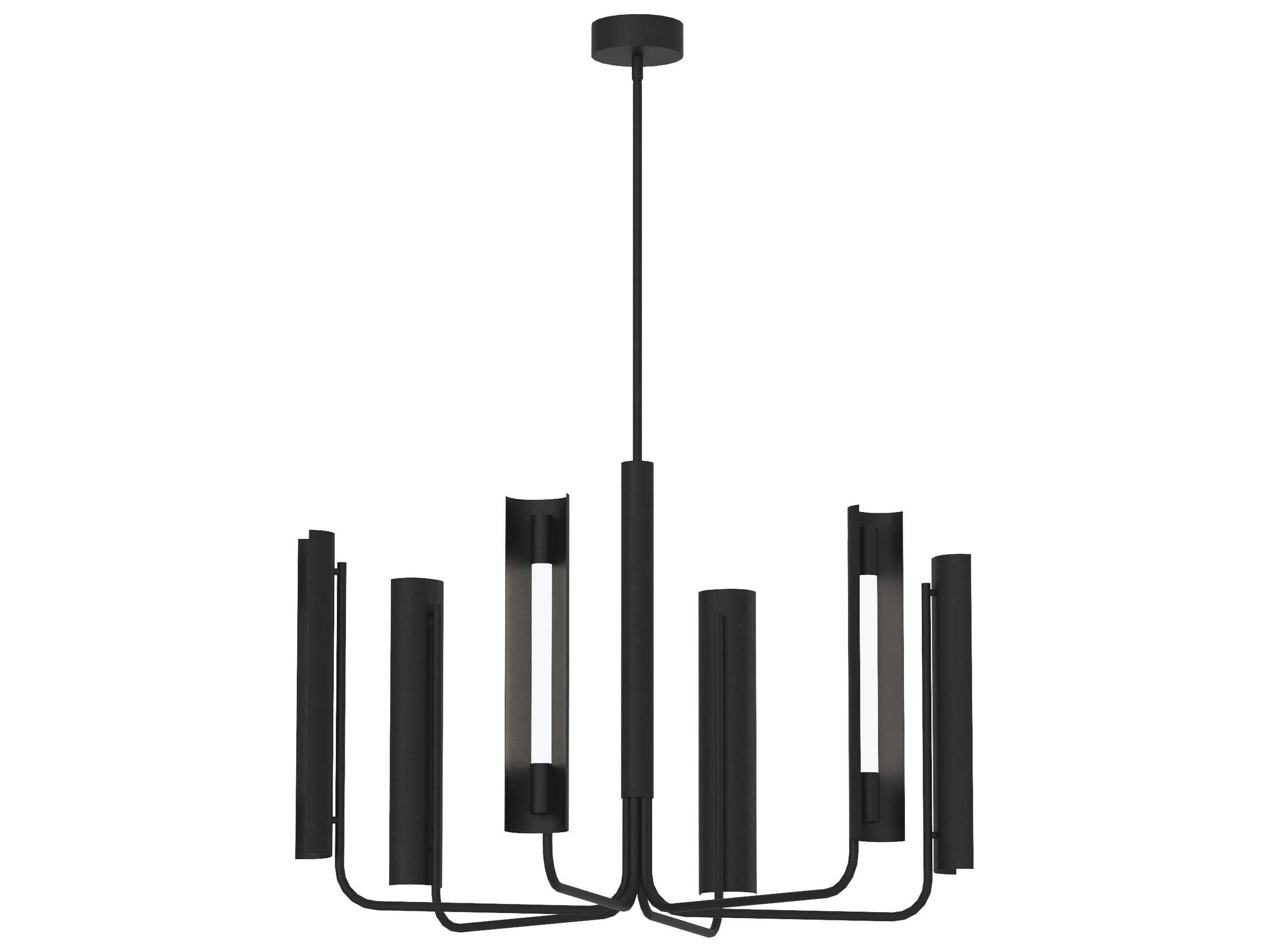 Visual Comfort Studio Carson 1-Light Midnight Black Linear Chandelier