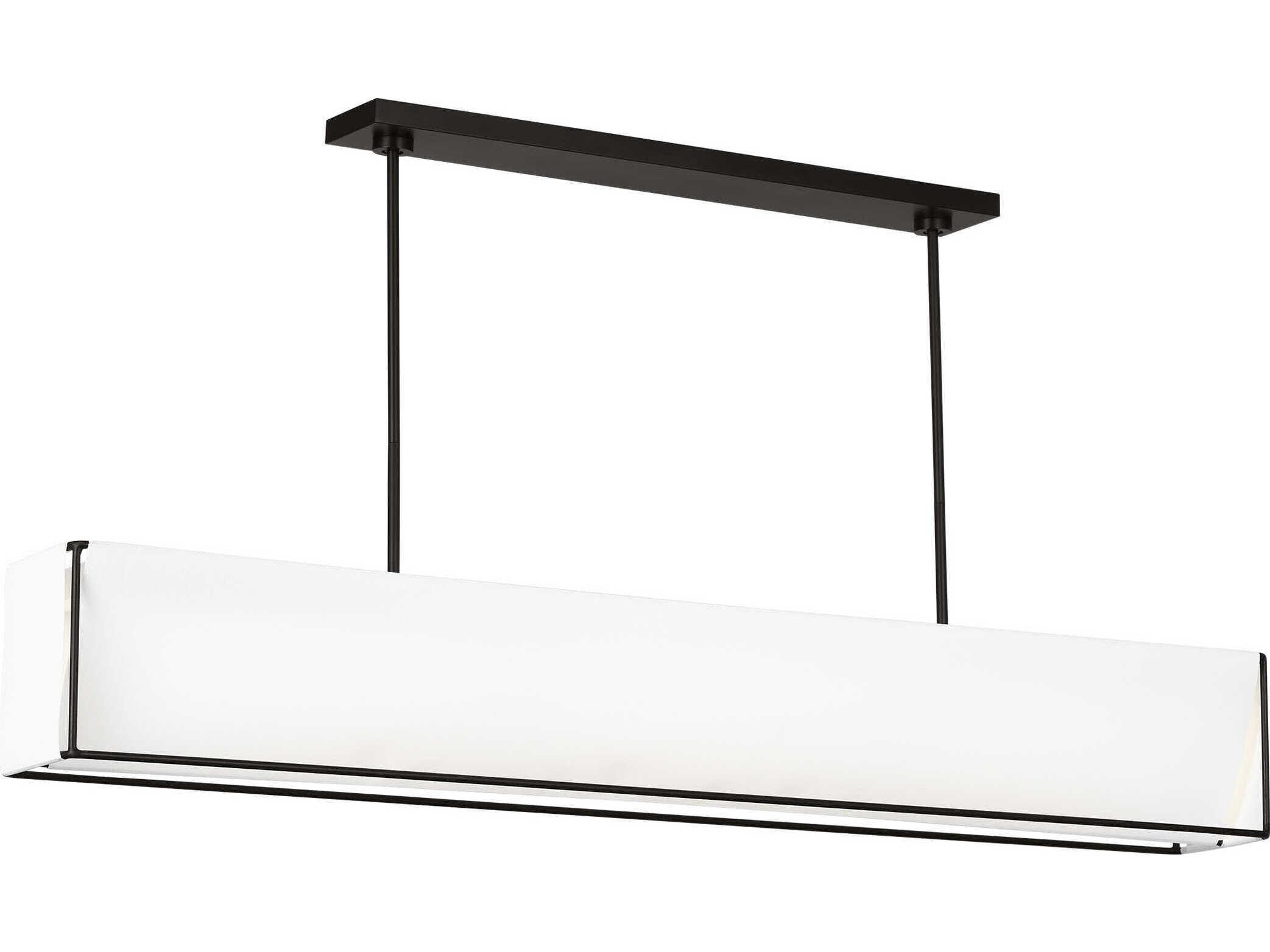 Visual Comfort Studio Velero 1-Light Aged Iron Black Island Pendant