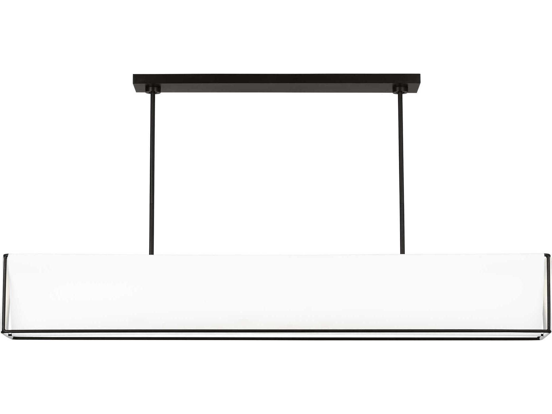 Visual Comfort Studio Velero 1-Light Aged Iron Black Island Pendant