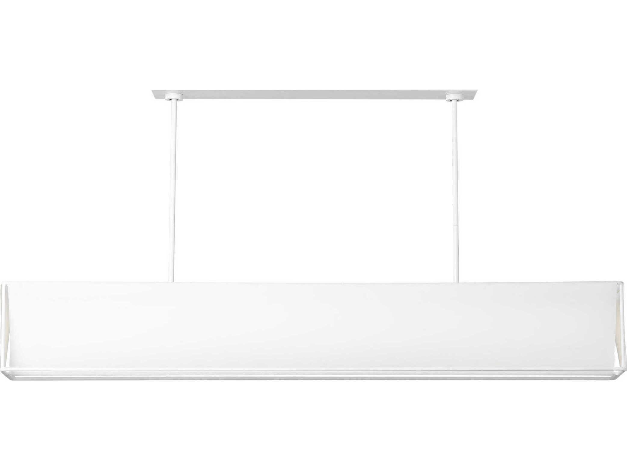 Visual Comfort Studio Velero 1-Light Soft Linen White Island Pendant