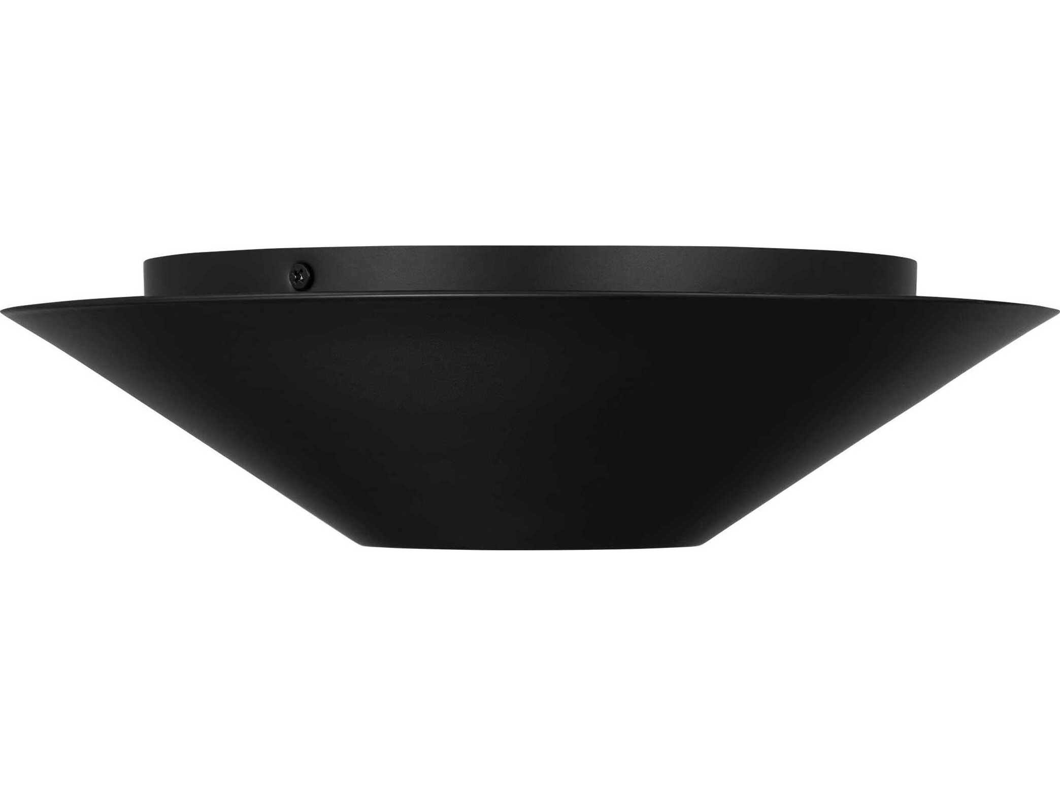 Visual Comfort Studio Echo 1-Light Midnight Black Flush Mount