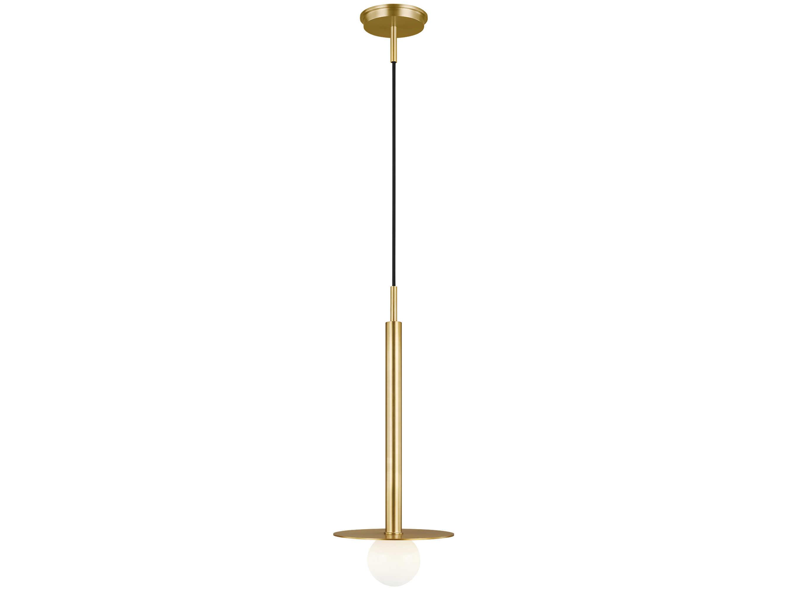 Visual Comfort Studio Nodes 1-Light Burnished Brass Globe Mini Pendant