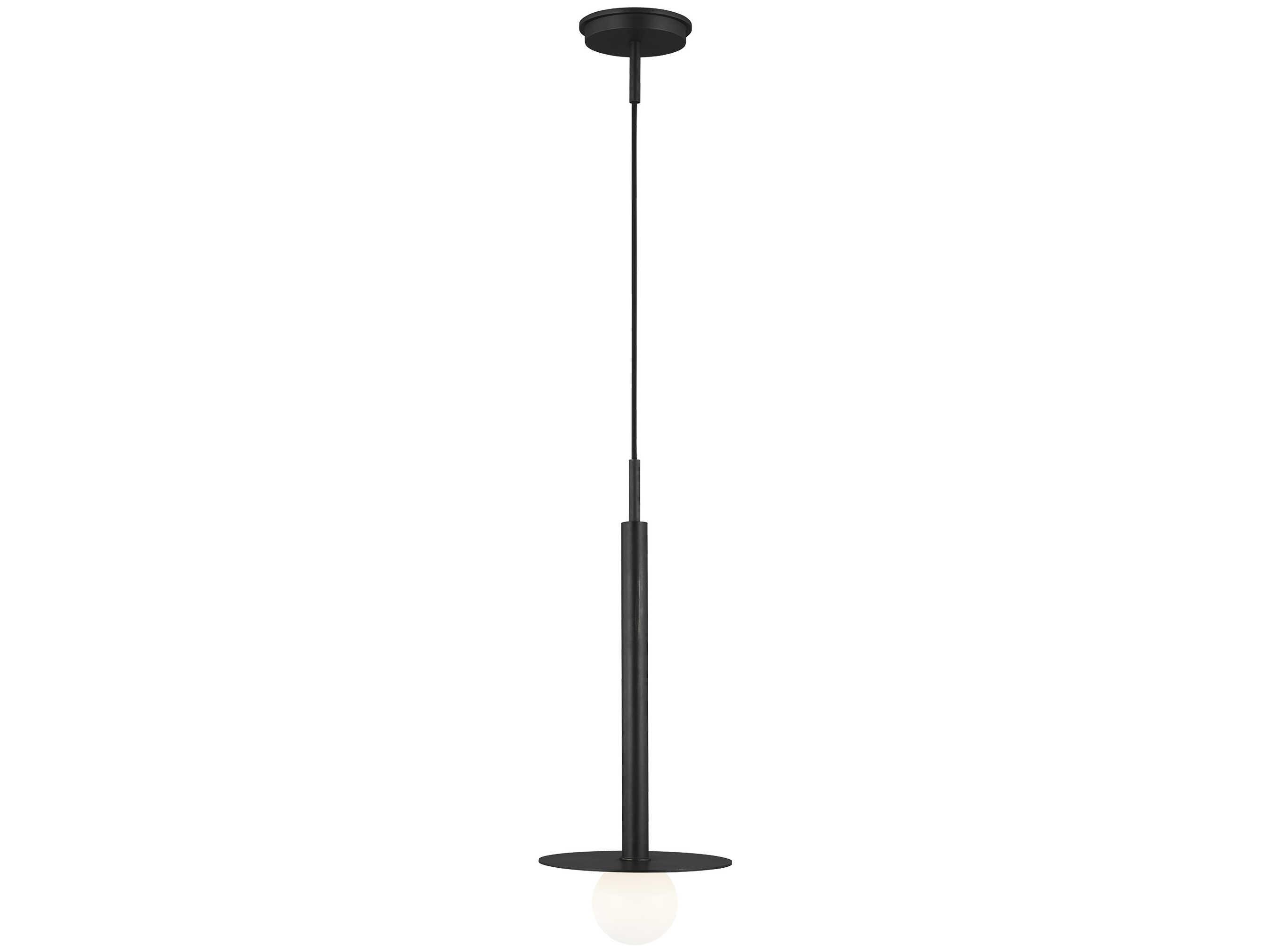Visual Comfort Studio Nodes 1-Light Midnight Black Globe Linear Mini Pendant