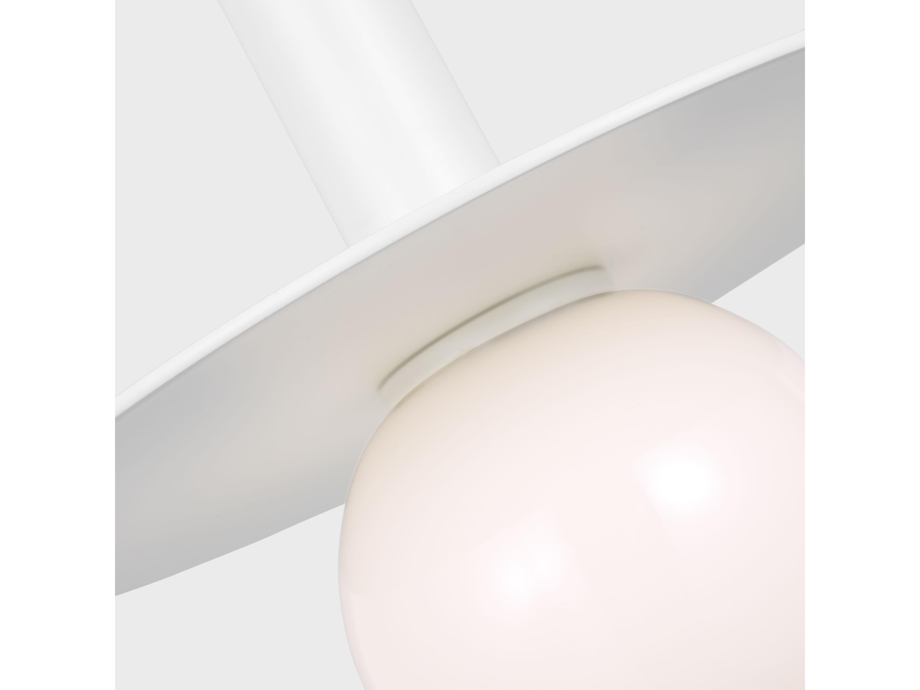 Visual Comfort Studio Nodes 1-Light Matte White Globe Mini Pendant