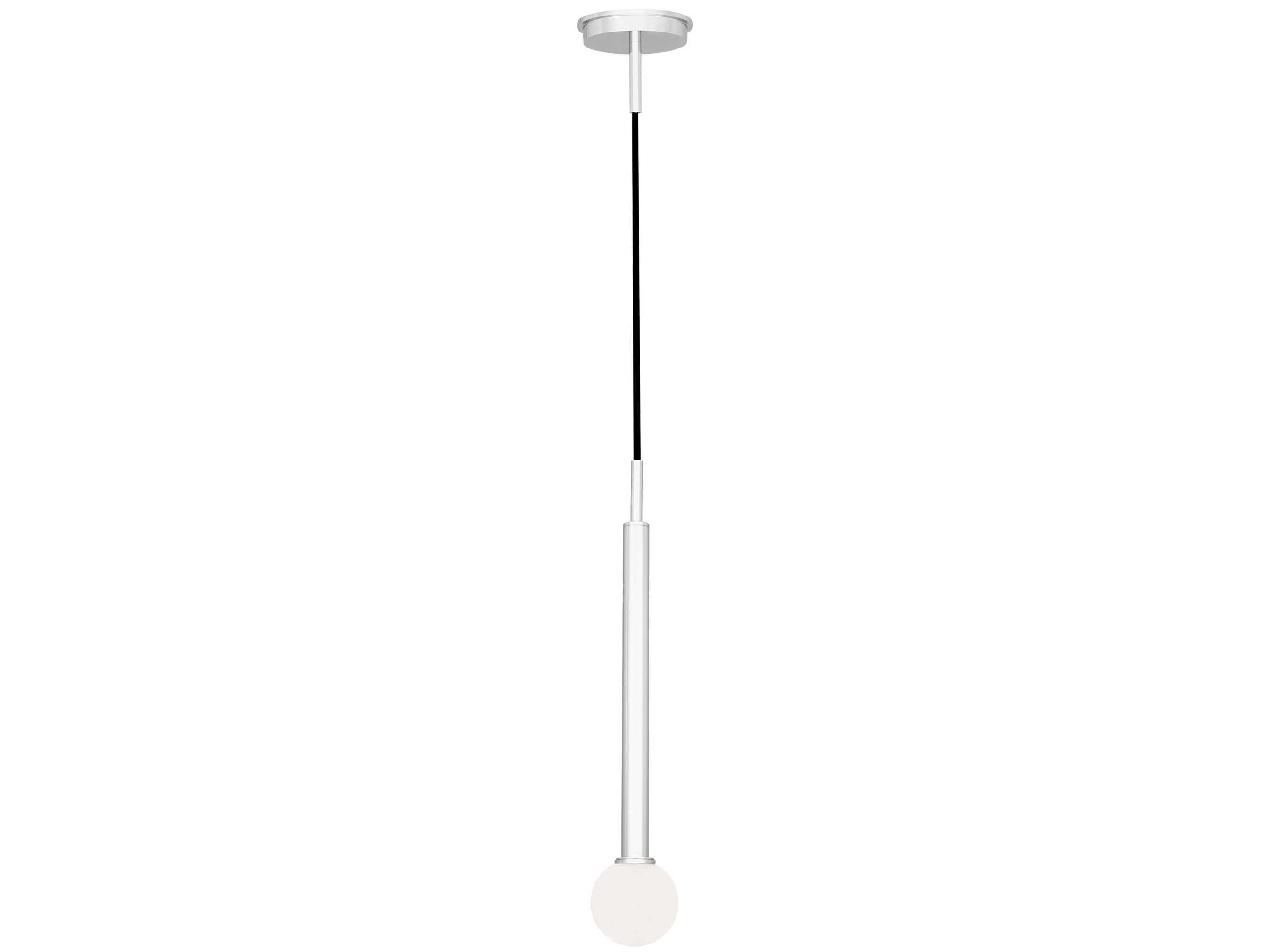 Visual Comfort Studio Nodes 1-Light Polished Nickel Globe Linear Mini Pendant