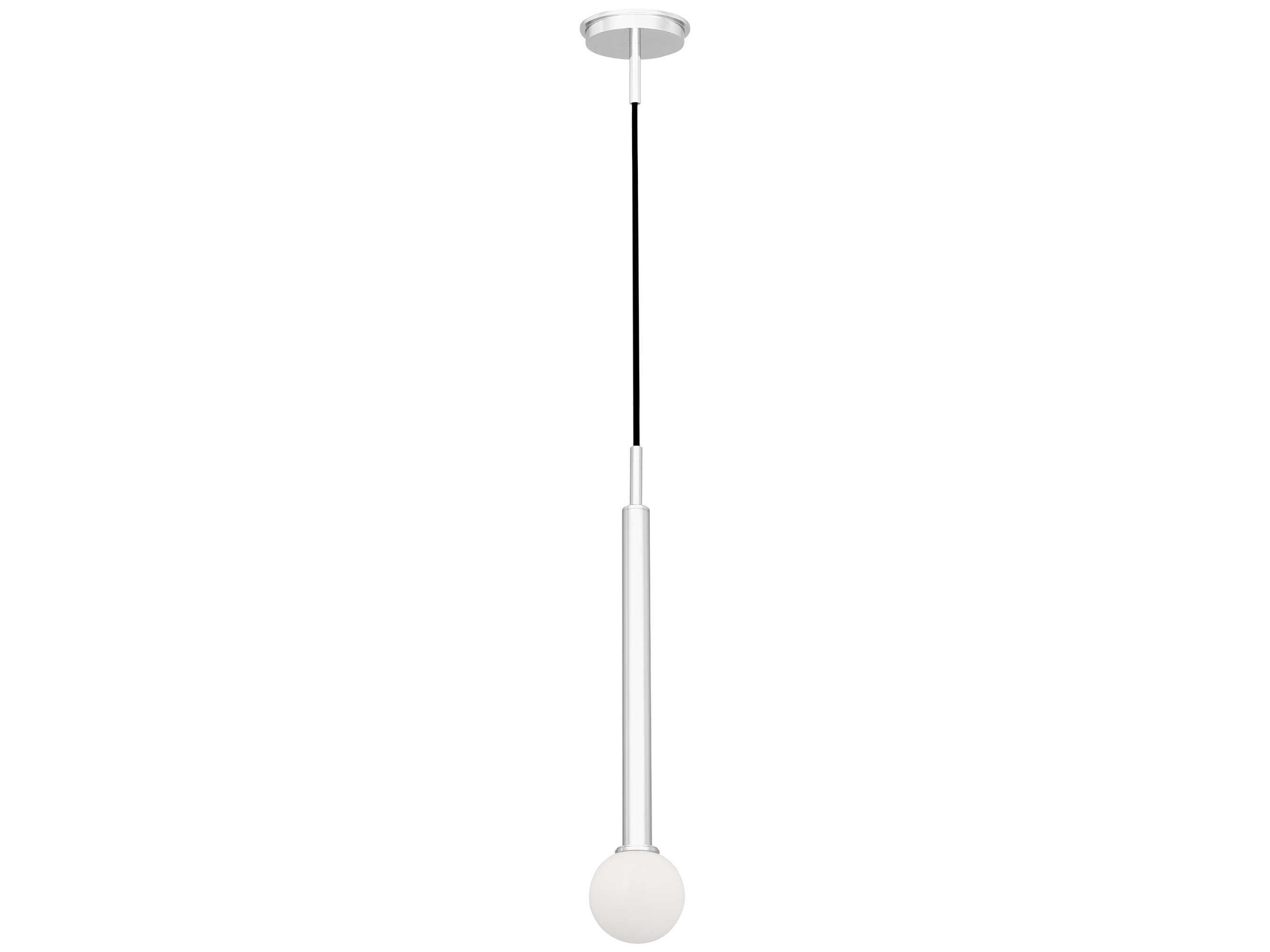 Visual Comfort Studio Nodes 1-Light Polished Nickel Globe Linear Mini Pendant