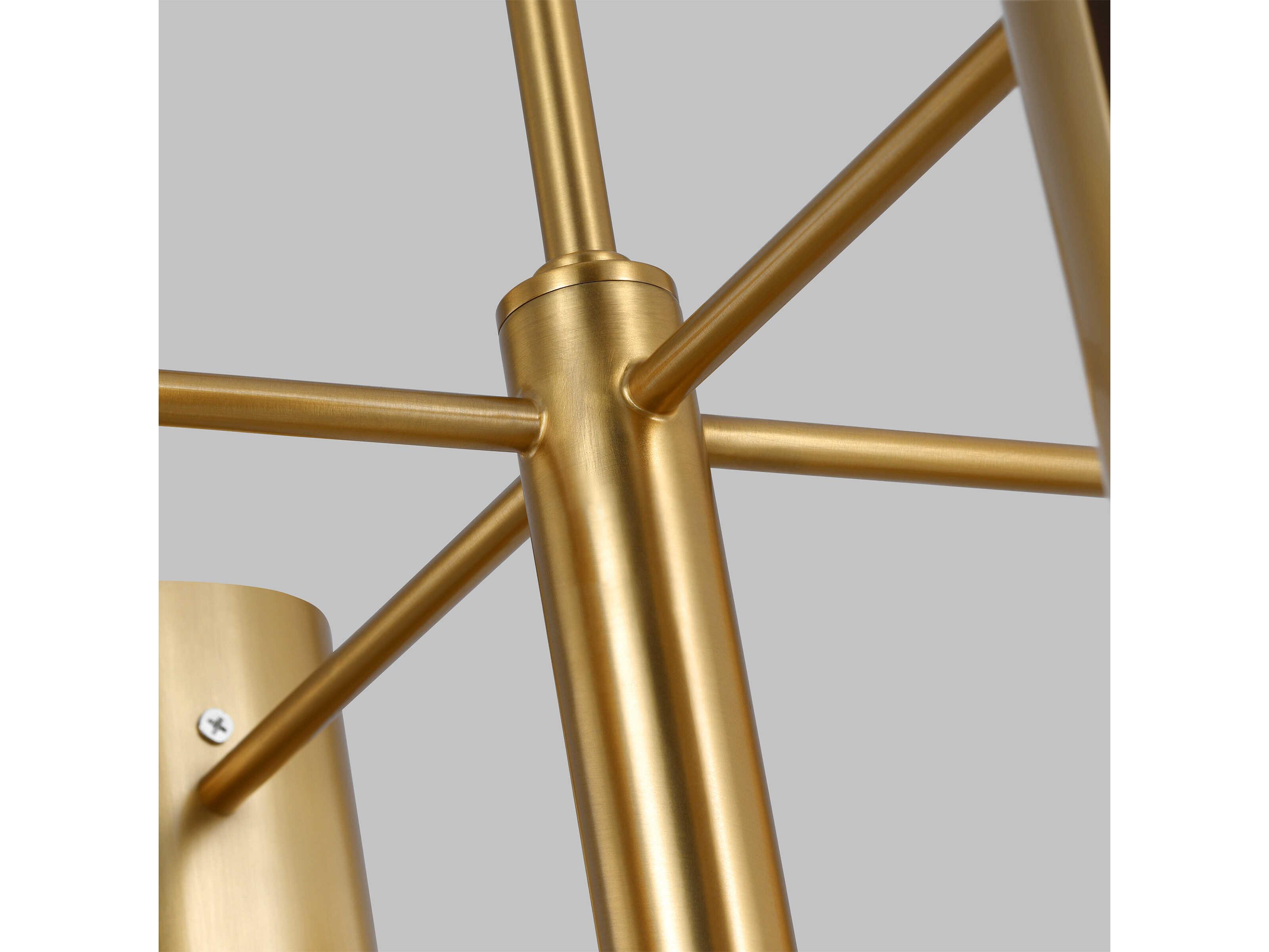 Visual Comfort Studio Carson 1-Light Burnished Brass Linear Pendant