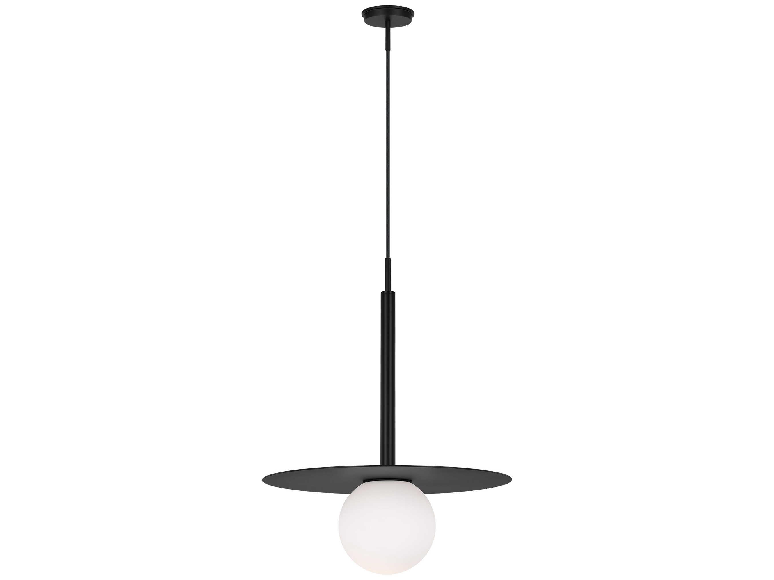 Visual Comfort Studio Nodes 1-Light Midnight Black Globe Linear Pendant