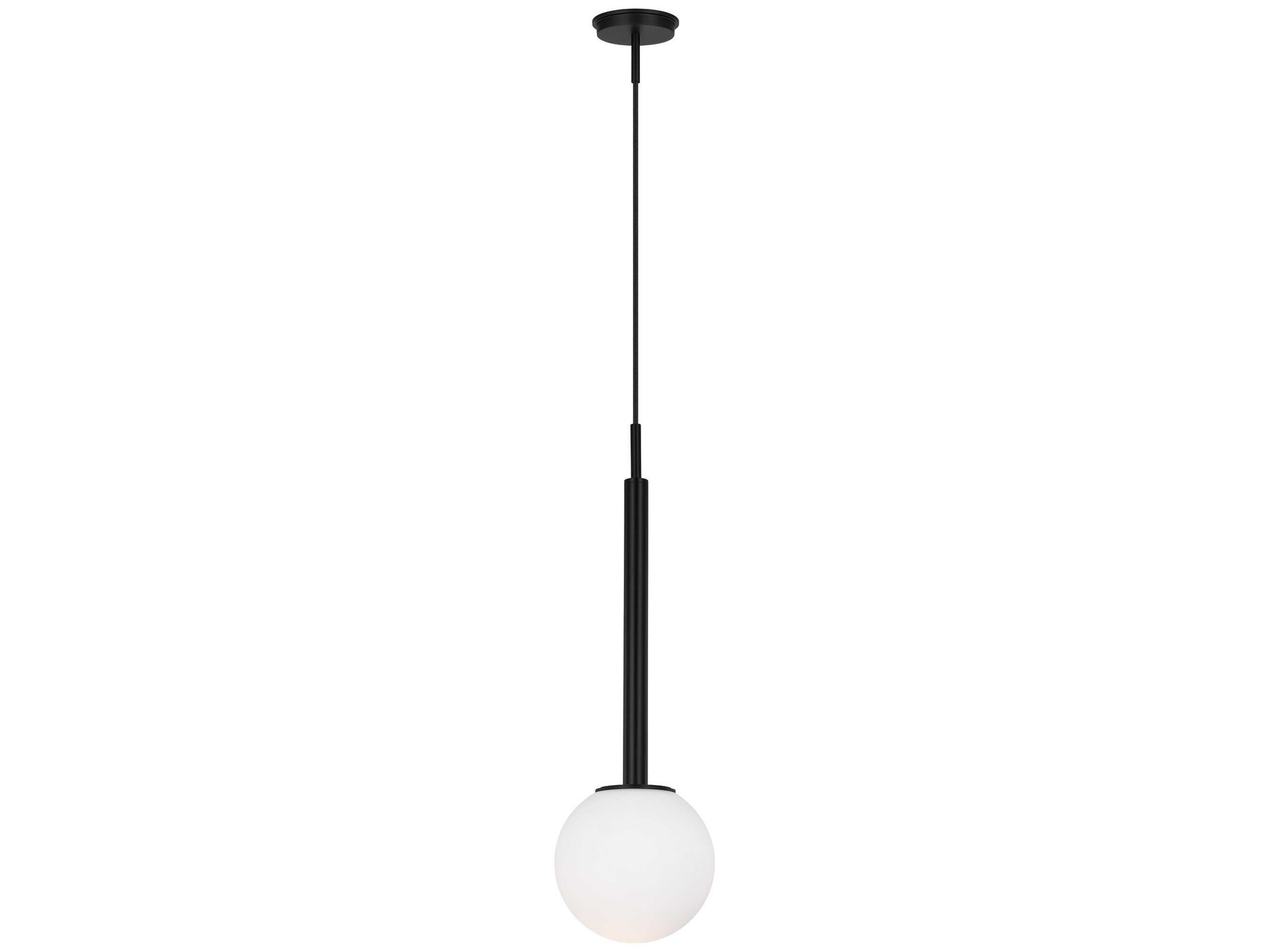 Visual Comfort Studio Nodes 1-Light Midnight Black Globe Linear Pendant